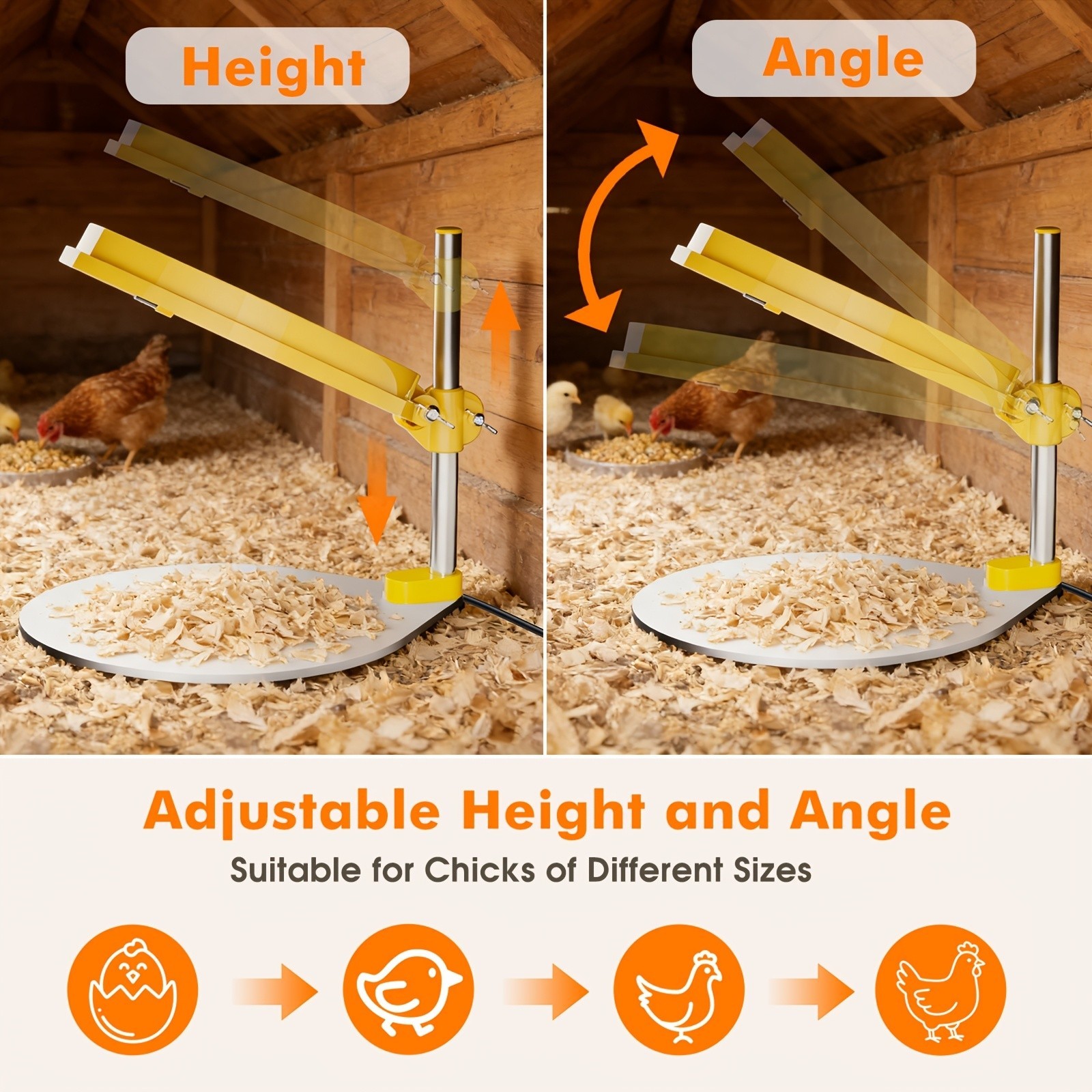 Chick Brooder Heating Plate Temperature Heater Adjustable Chicks Brooder Heater