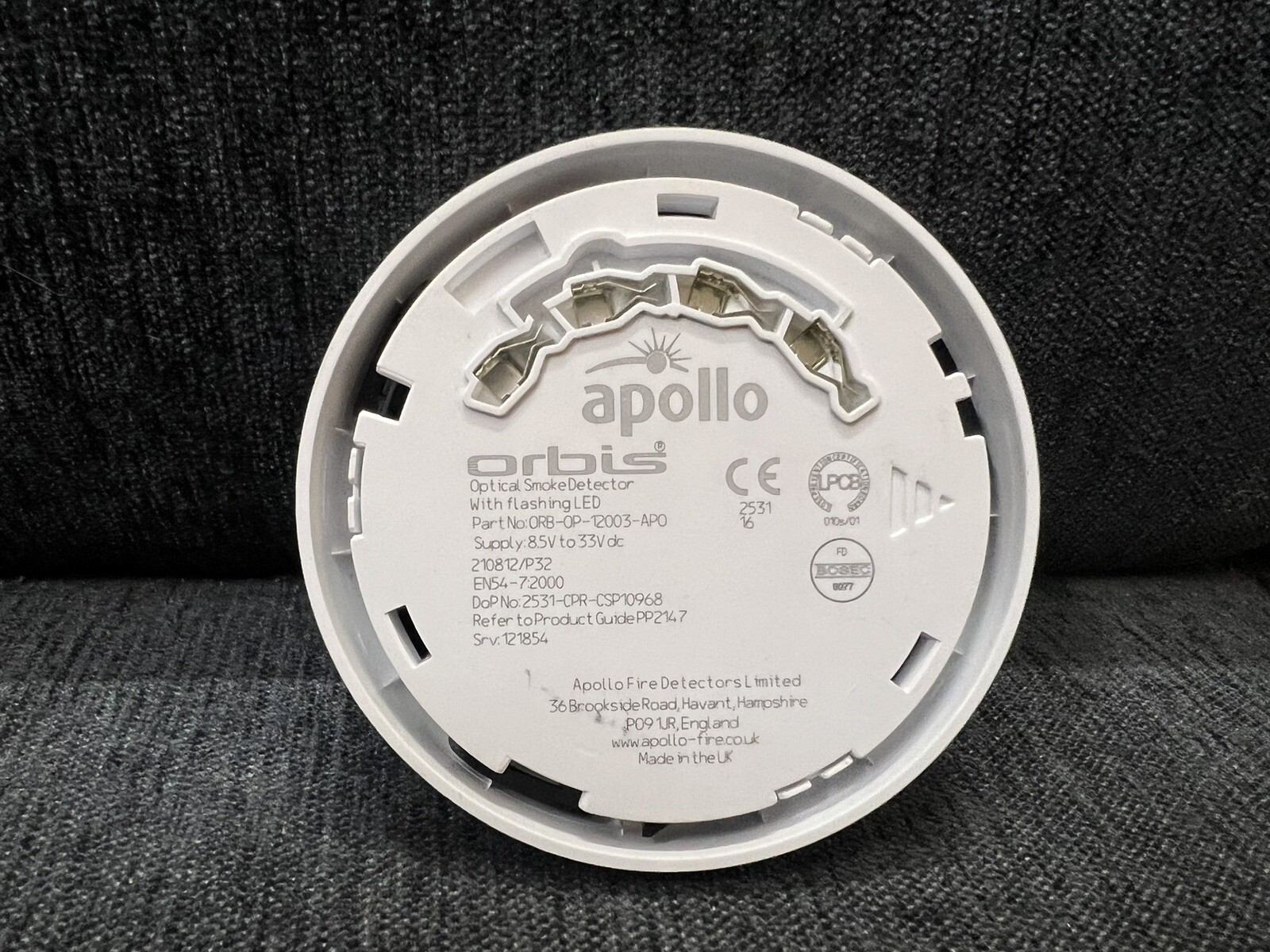 APOLLO ORBIS ORB-OP-12003-APO OPTICAL SMOKE DETECTOR