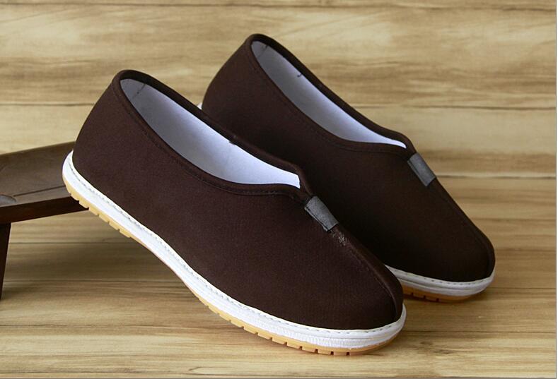 Men's Kung fu Martial Arts Tai Chi Shoes Sole Cotton Cloth Casual Slippers Shoes