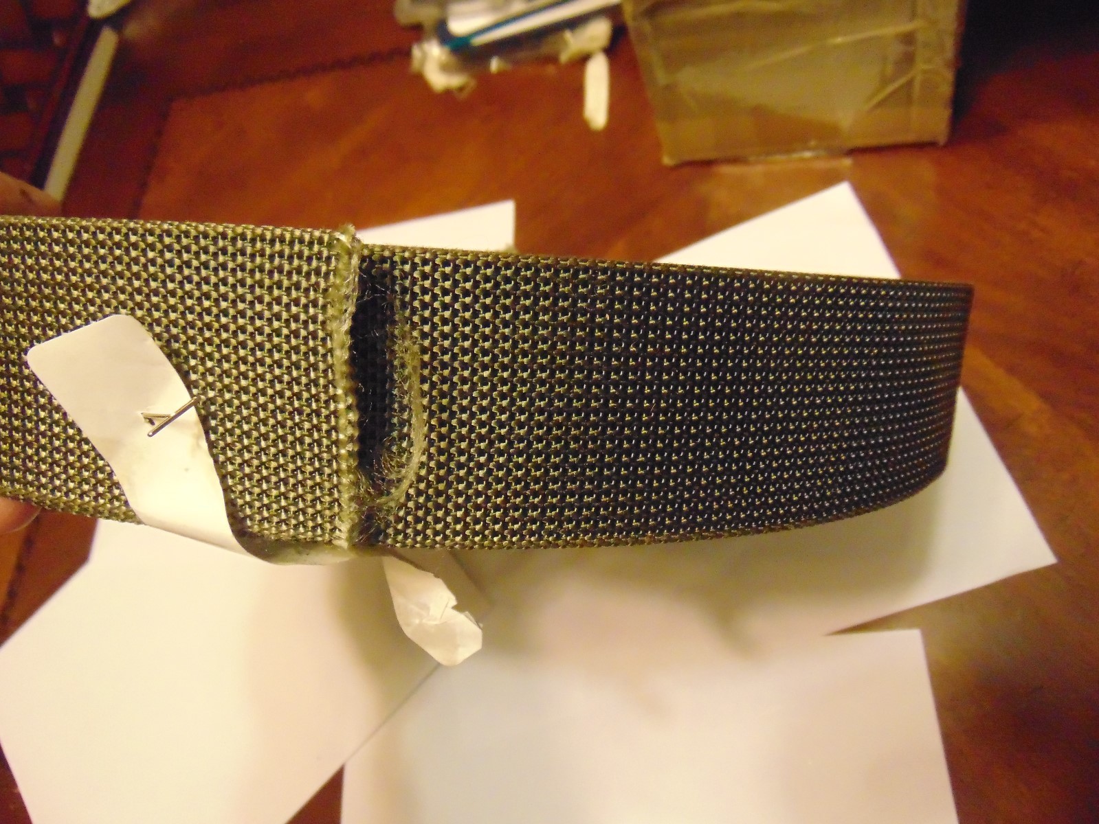 GENUINE GREEN MILITARY GRADE WEB BELT MATERIAL CUT 50 INCHES FOR YOUR BUCKLE
