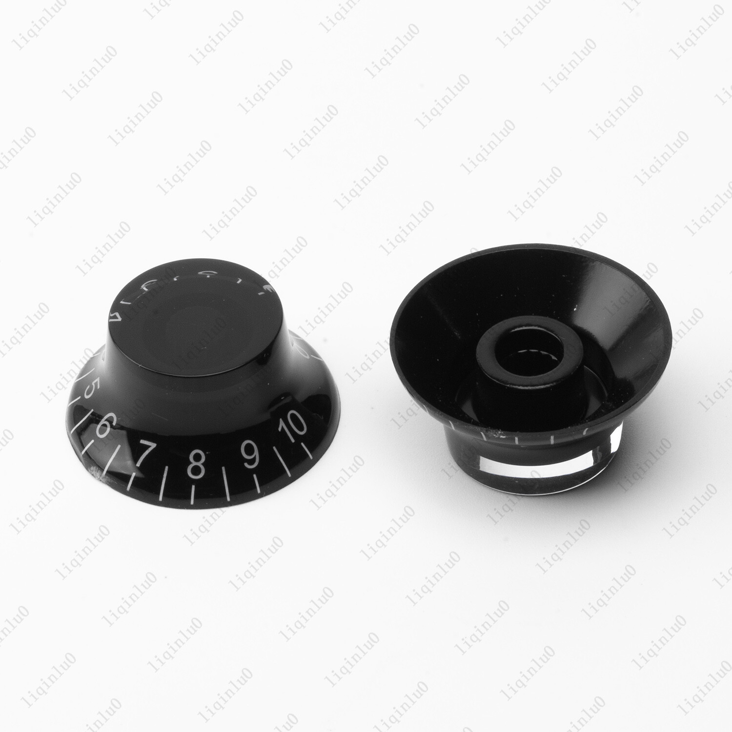 4 Pcs Black LP Guitar Speed Knobs Top Hat Bell Knobs 50s Style For SG Les Paul