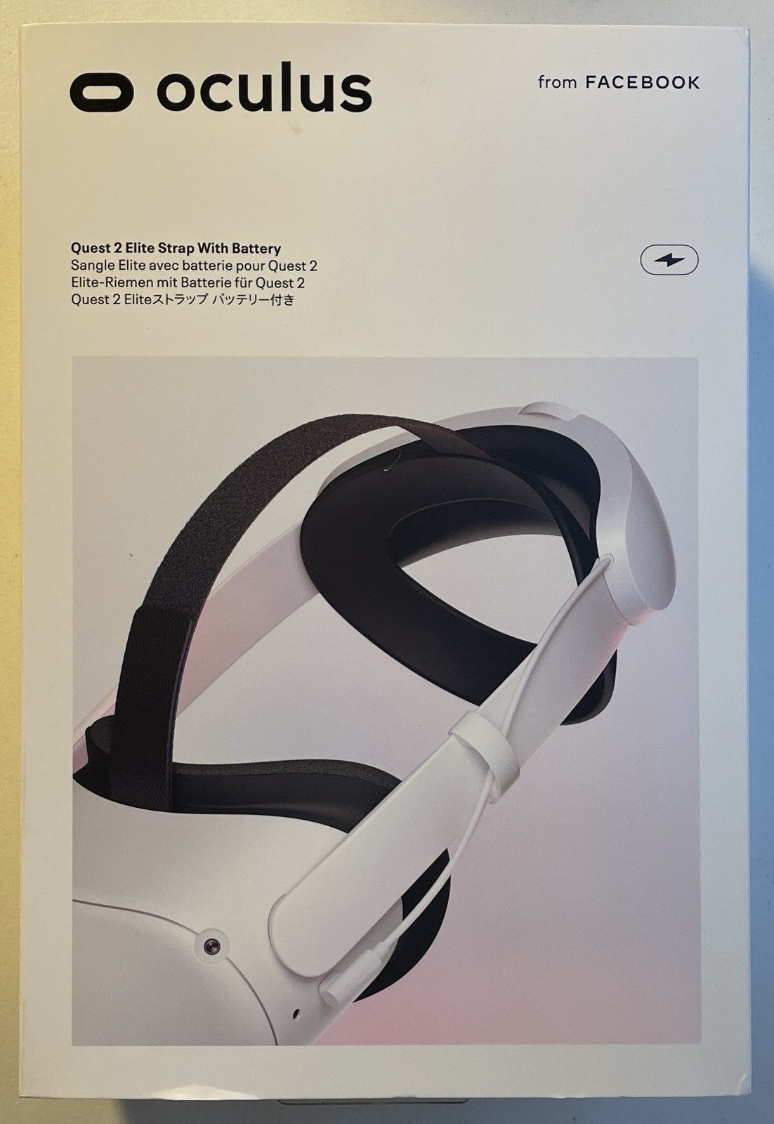 Oculus Quest 2 Elite Strap w/Battery–Genuine OEM Complete in Box–Lightly Used