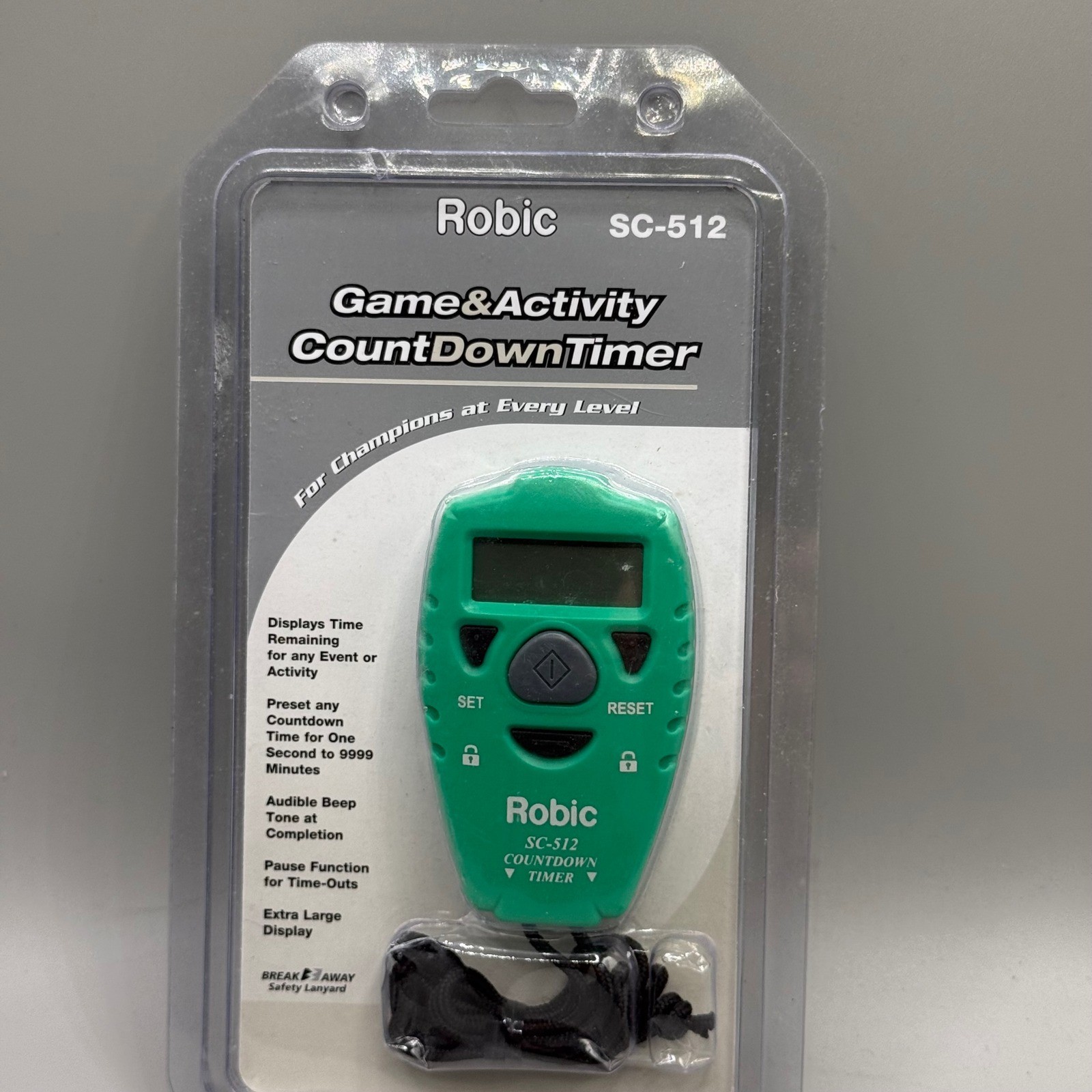 Robic SC-512 Game & Activity Countdown Timer Green Handheld New