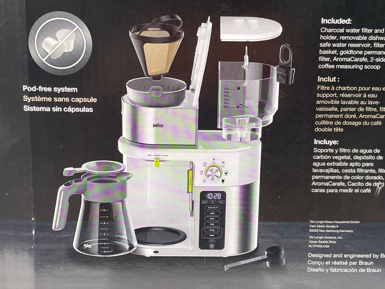 Braun KF9150 MultiServe Programmable Coffee Maker Iced Coffee Hot Water EUC