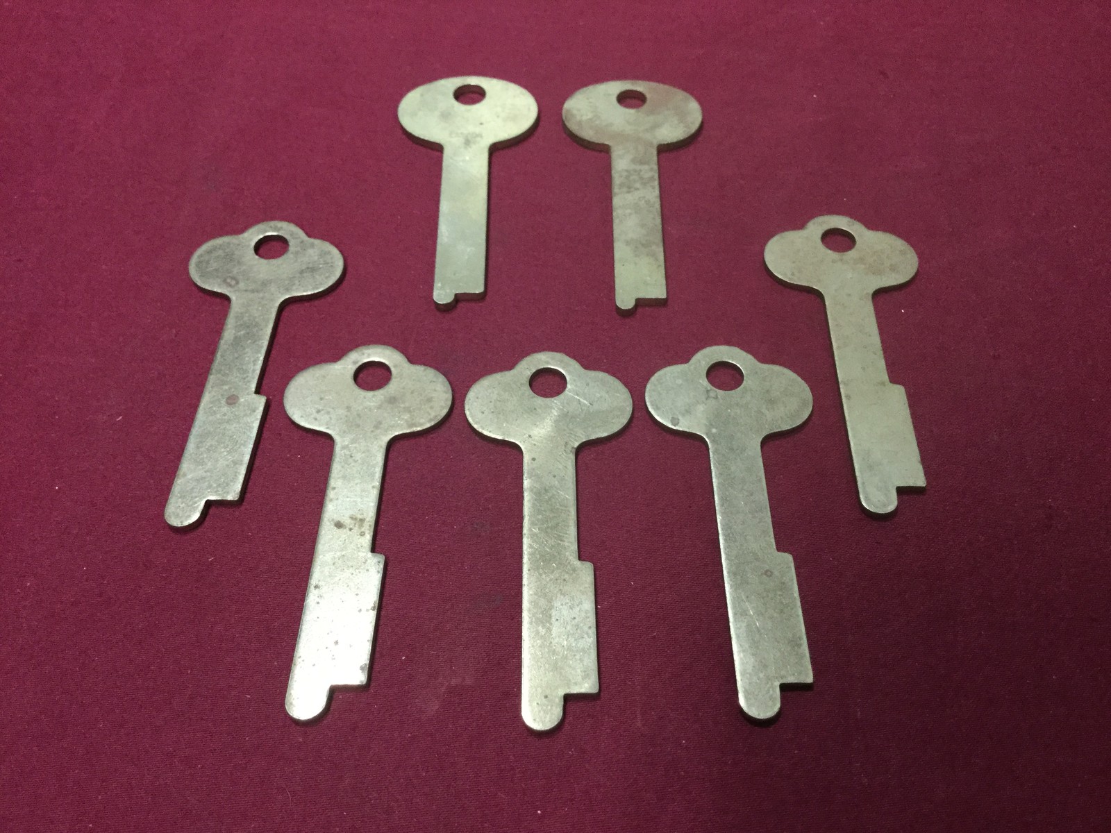 Sargent & Greenleaf Safety Deposit 1028D & 1063E Key Blanks, Set of 7 -Locksmith