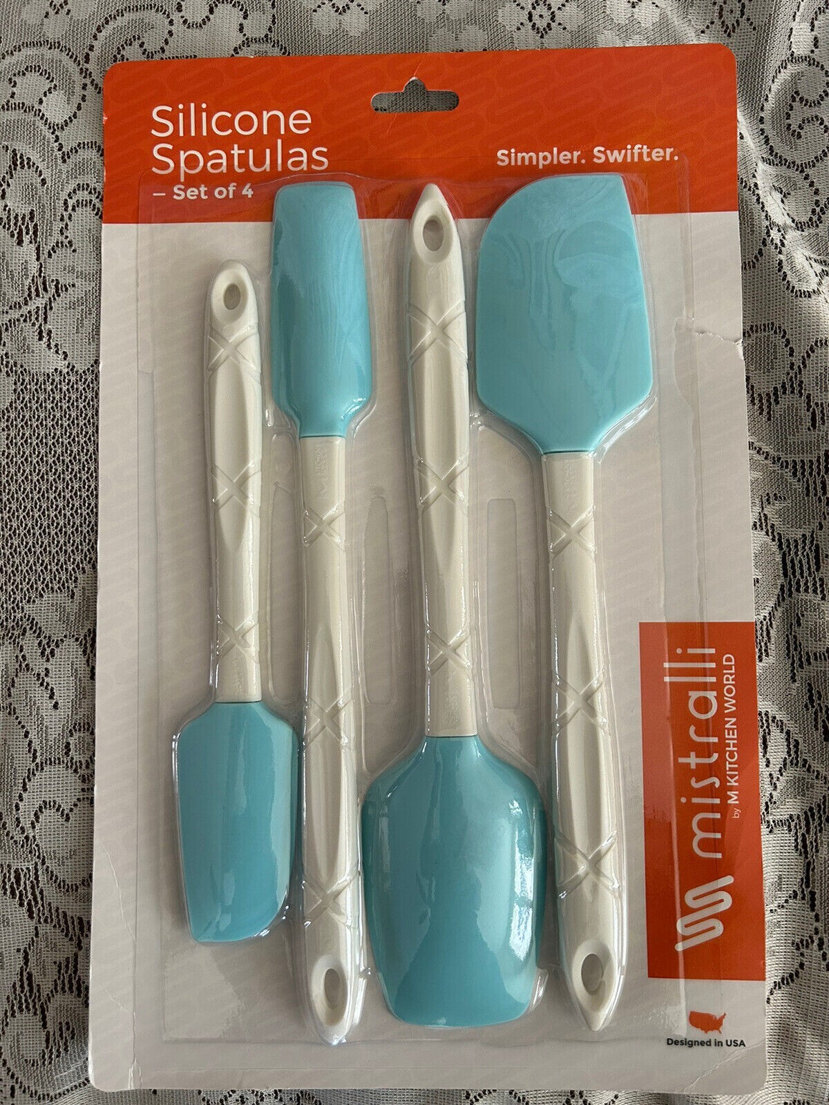 New Silicone Spatulas Mistralli By M Kitchen World set of 4 Free Shipping