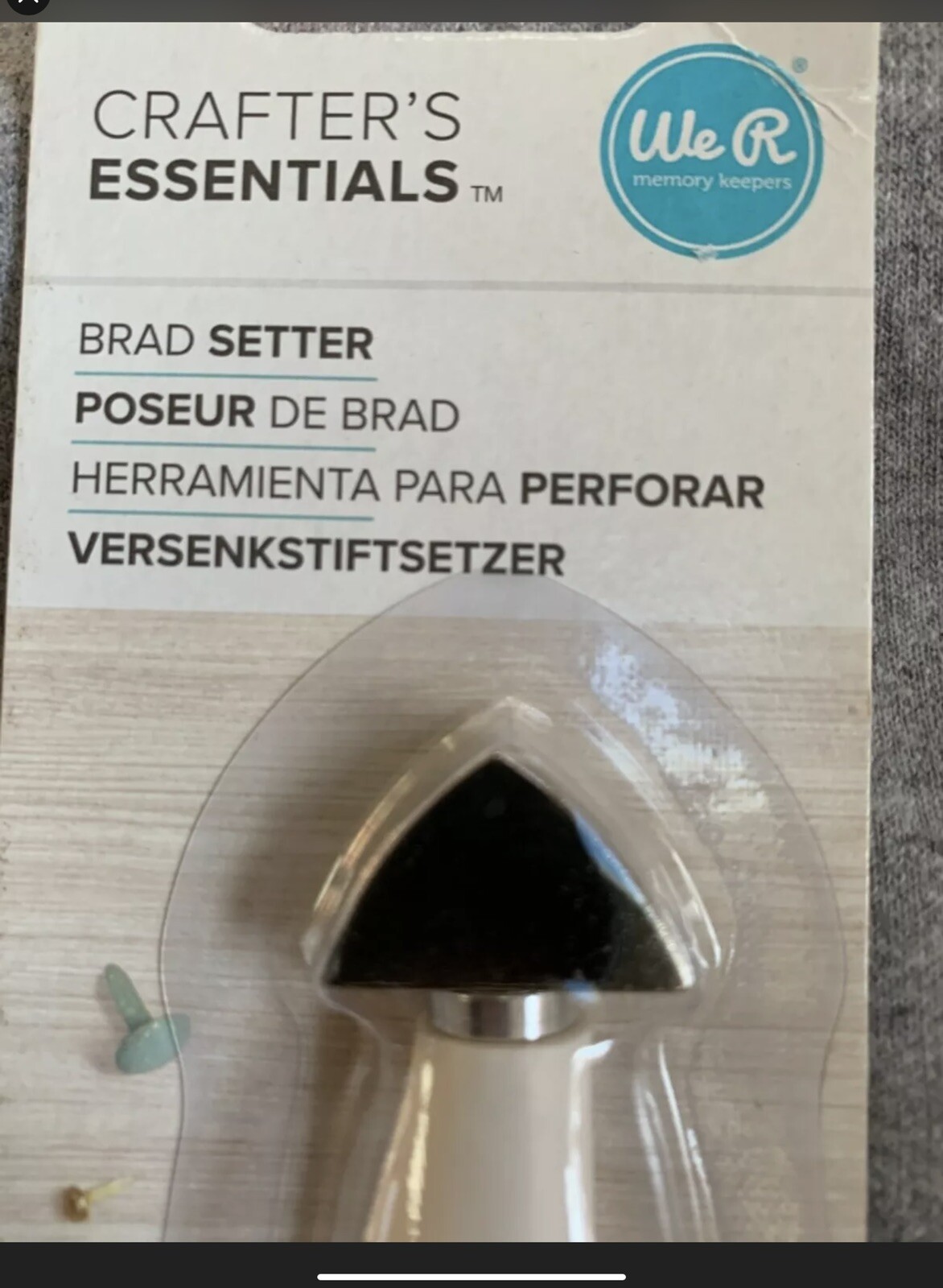 New We R Memory Keepers Crafters Essentials Brad Setter Tool Scrapbook Crafts