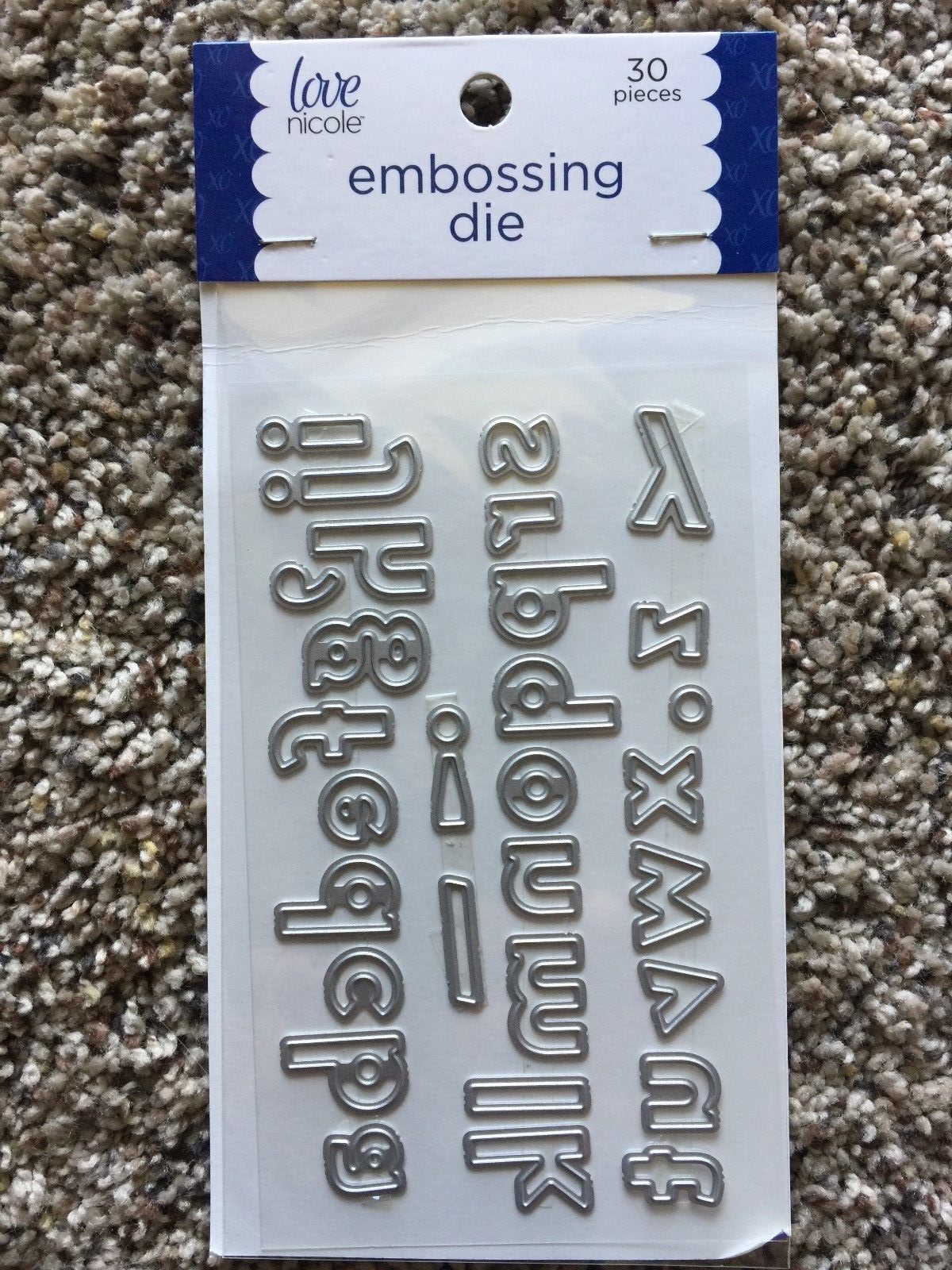Love Nicole Embossing Die Alphabet Lowecase 30 dies STC0308
