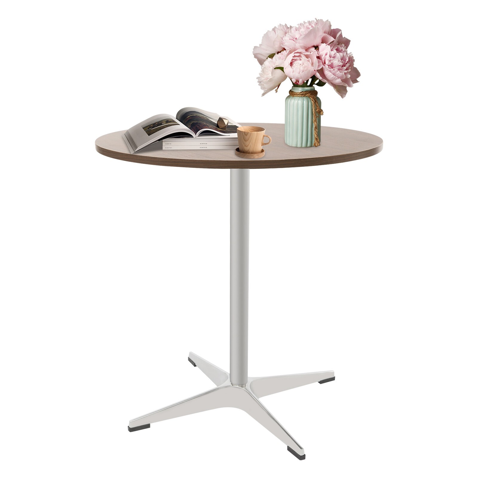 Round Dining Table, Space Saving Dinner Table, Rustic Dining Table