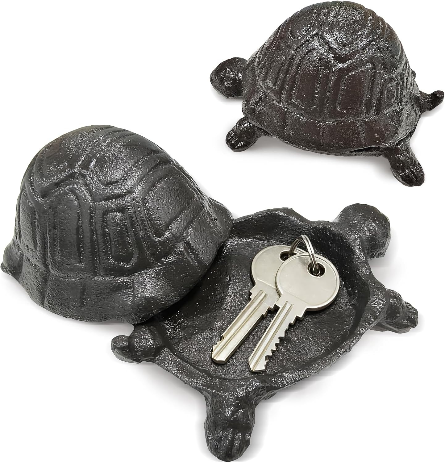 Cast Iron Turtle Key Hider, Hide a Key outside Turtle Statues Key | Box, Spare