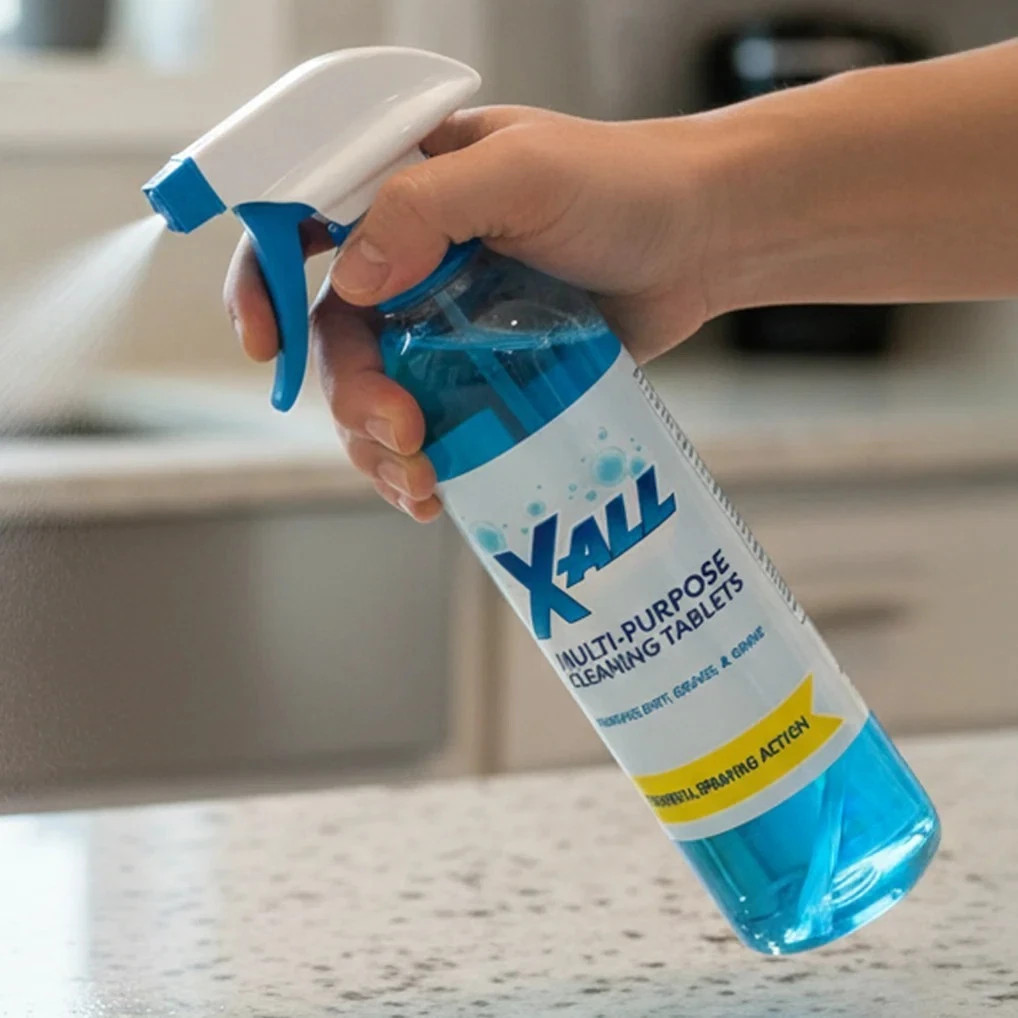X-ALL Multi-Purpose Cleaner - Spray Bottle and 5x Cleaning Tablets