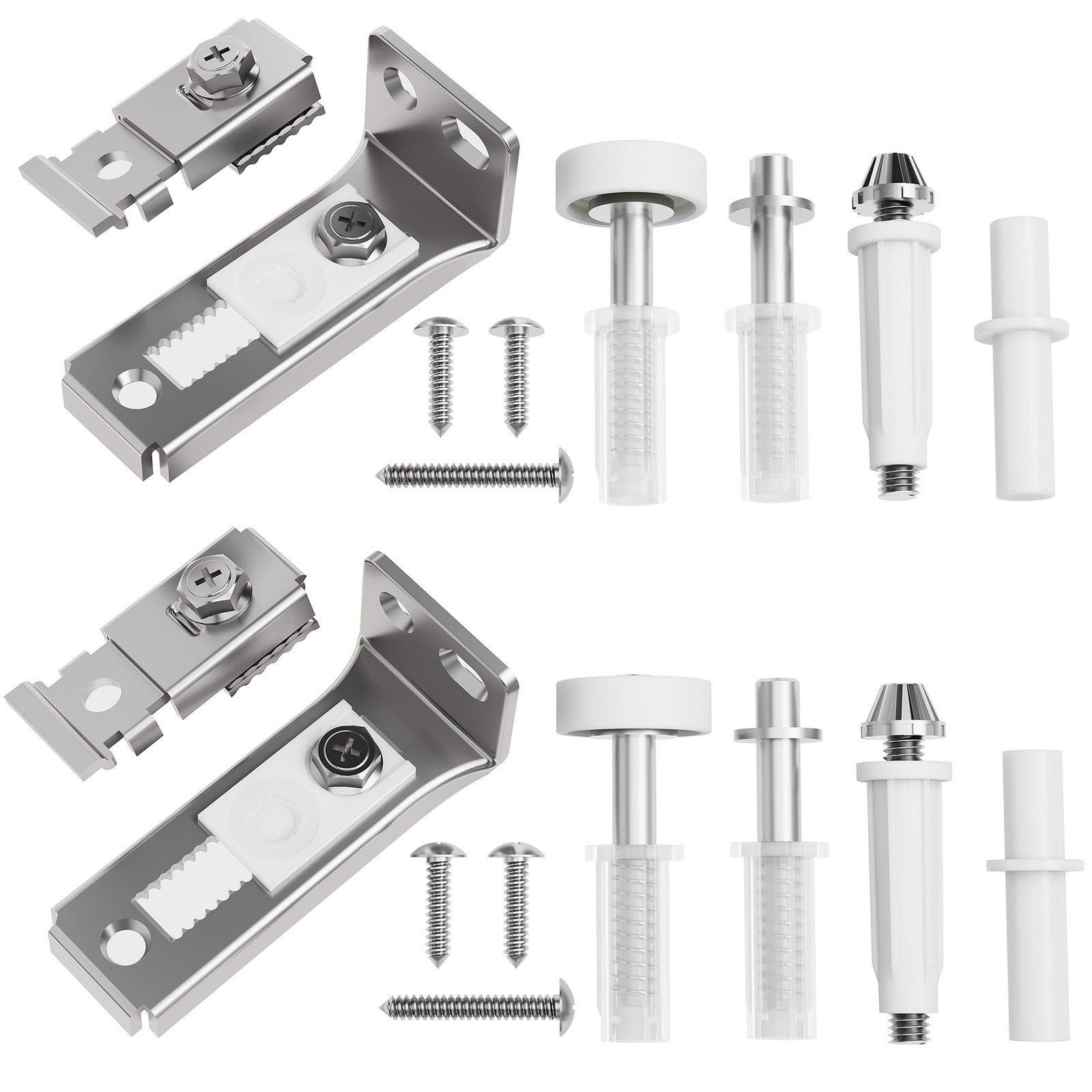 Closet Bifold Door Hardware Kit, Folding Only, White
