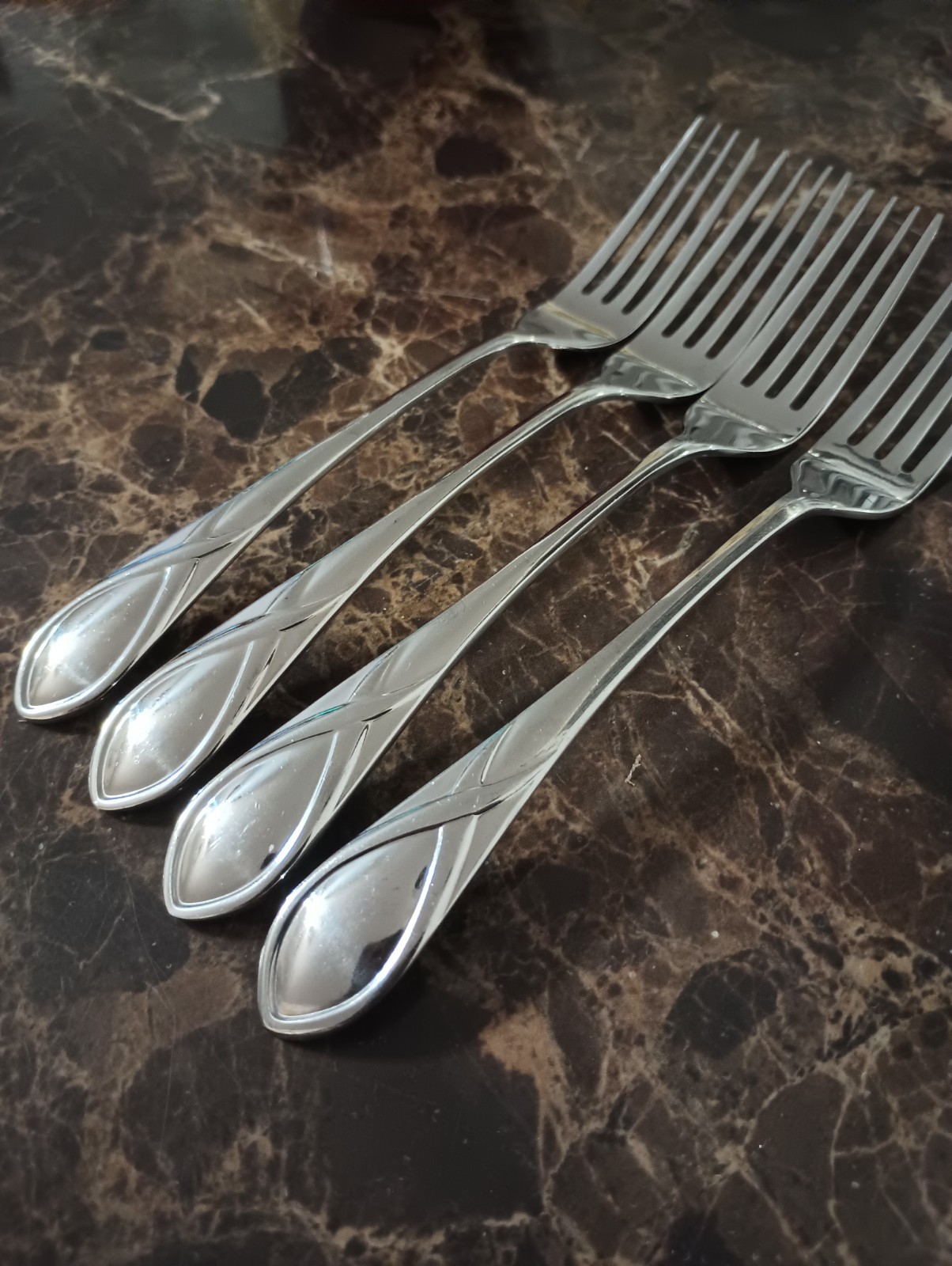Gorham Darien Set Of 4 Salad Forks Stainless 18/8 Flatware Indonesia