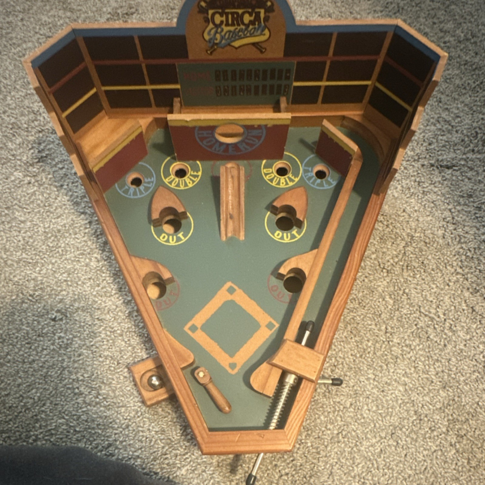 Circa Classics Original Baseball Tabletop Pinball Machine Game
