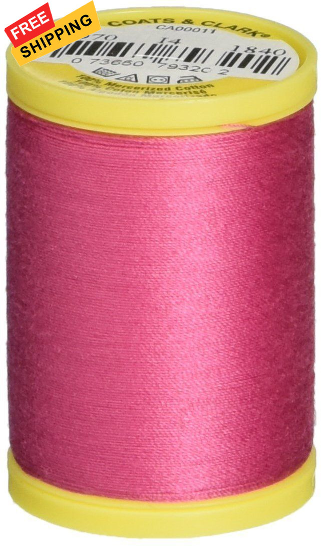 Coats & Clark General Purpose Cotton 225 YD Hot Pink Each,