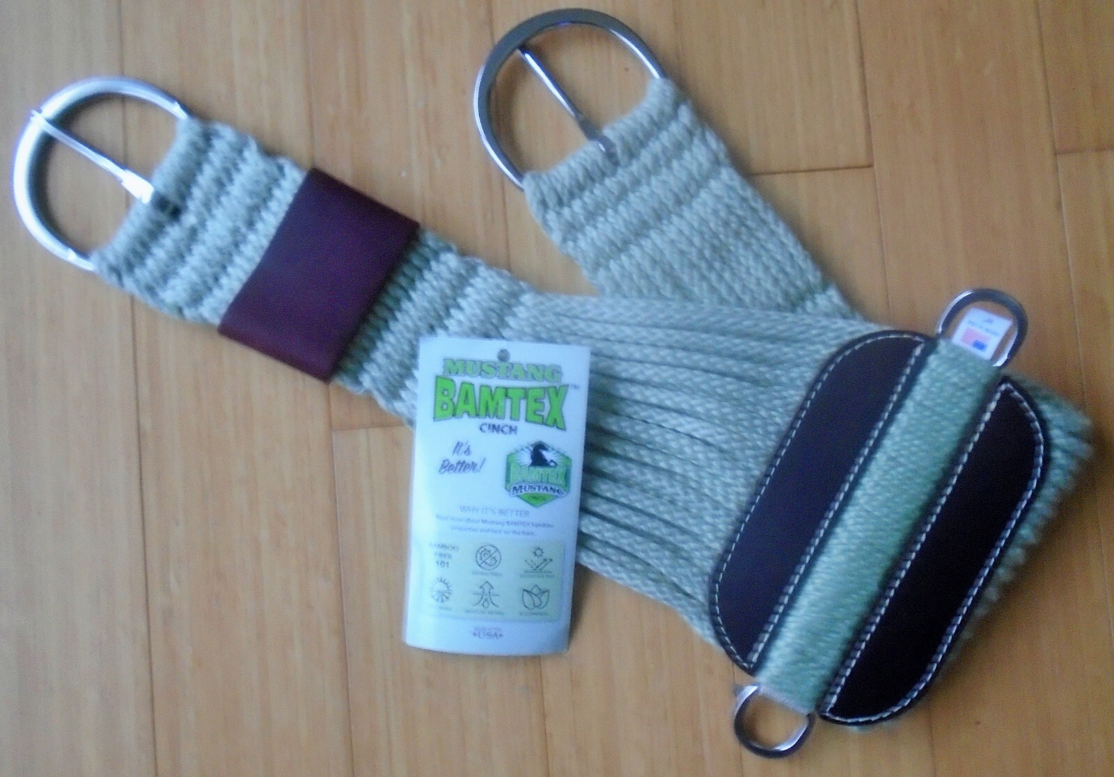 NEW 36" Mustang BAMTEX Bamboo Roper Western CINCH~Wicking~Eco Friendly~Made USA