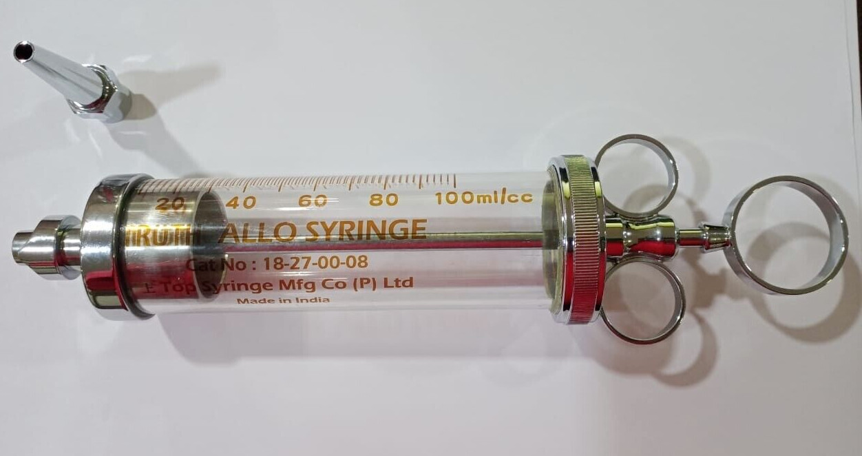 Reiner Alexander Glass Toomey Syringe TURP 100ML