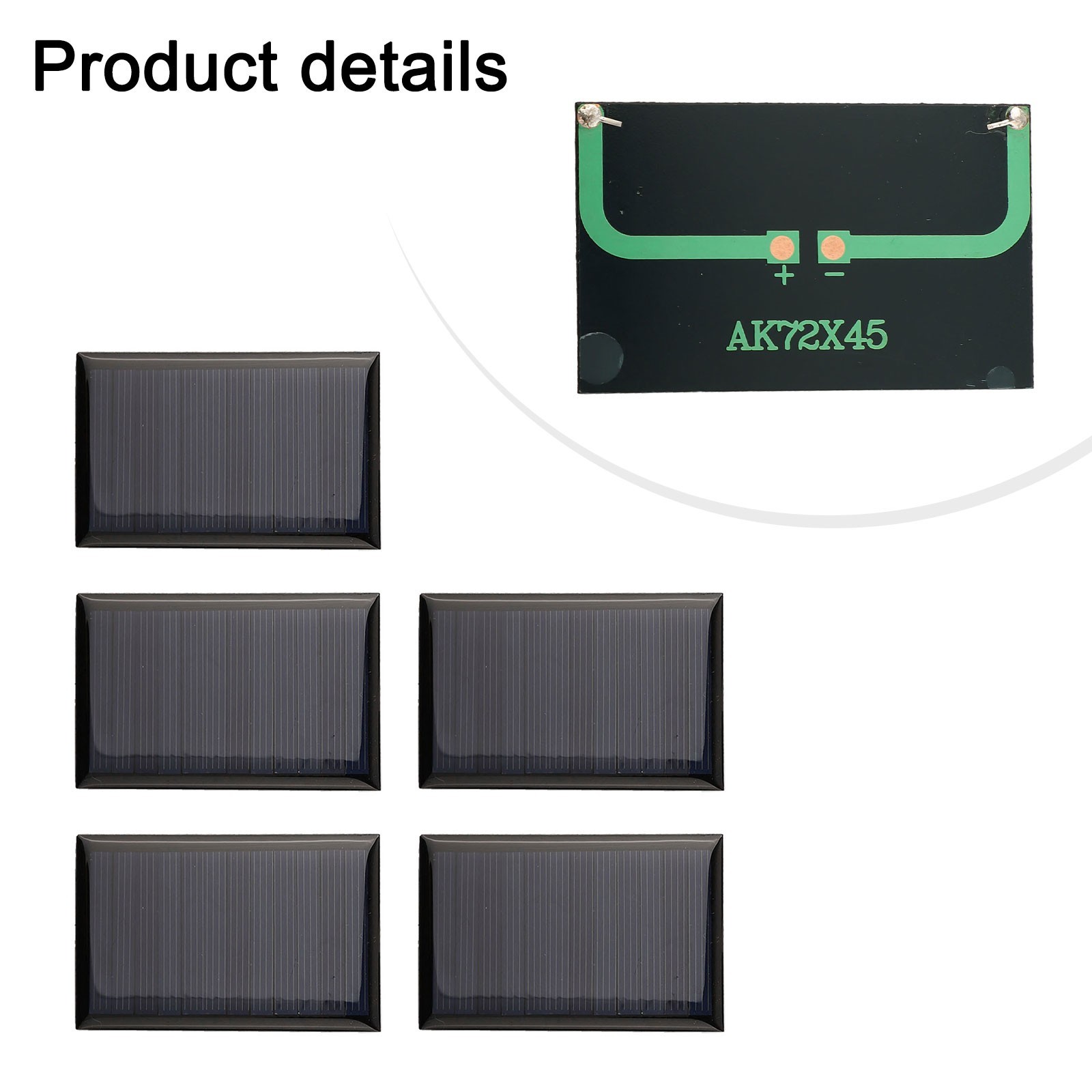 Efficient 5pcs 6V Solar Cell Panel Module for Home For Lighting Projects