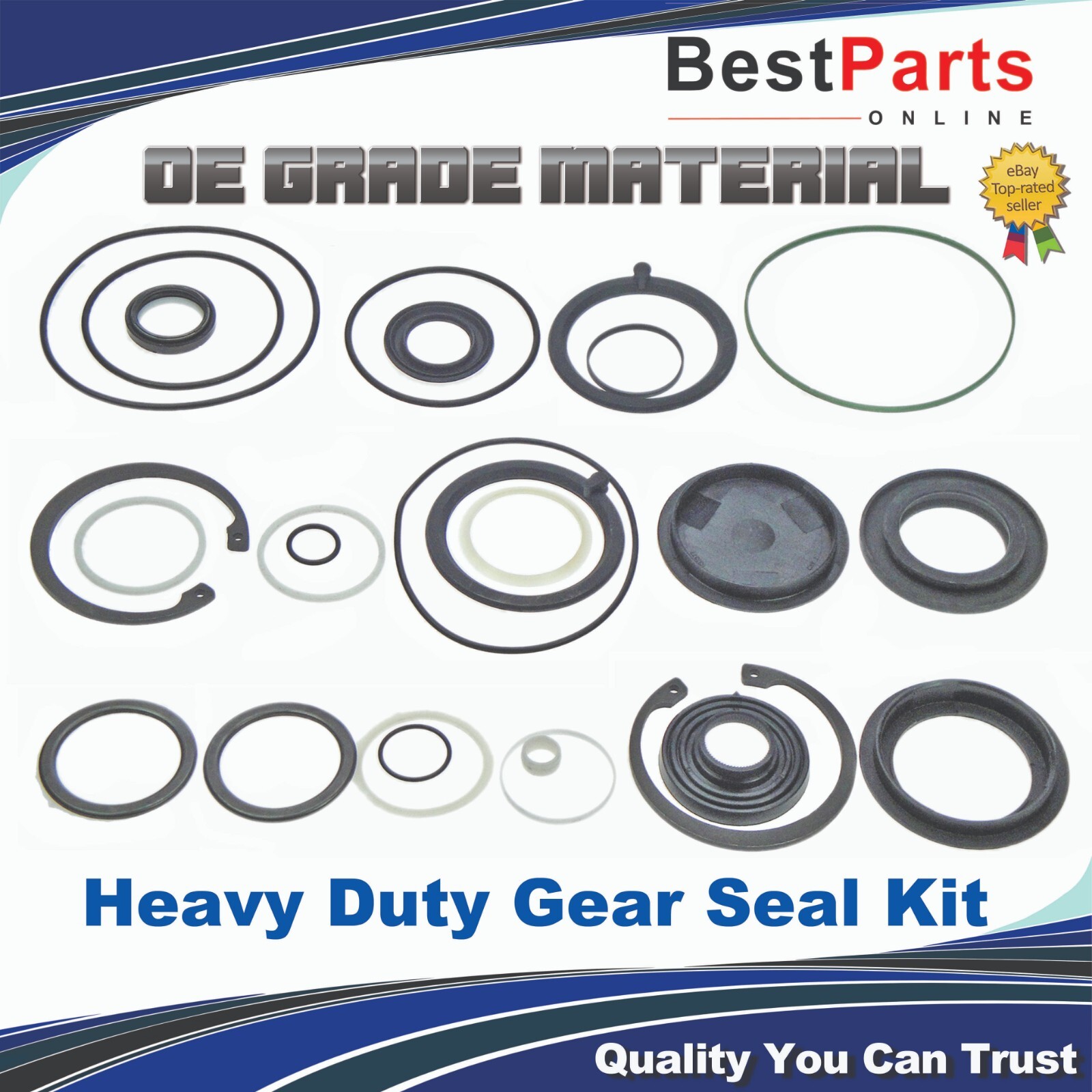 Heavy Duty Gear Seal Kit for Ford F450 F550 ZF model 8014 with large piston