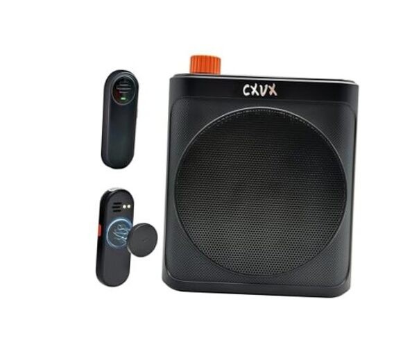 Portable Wireless Voice Amplifier with Two Bluetooth Lavalier Microphone,