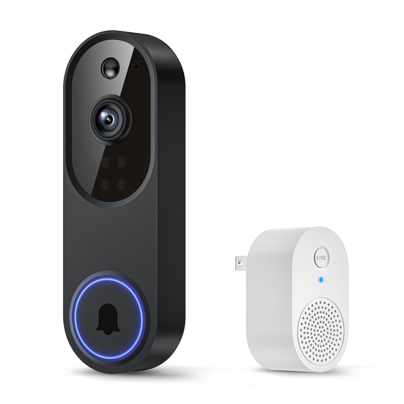 WarmBot 1080p Smart Wi-Fi Doorbell Camera with Receiver, AI Motion...