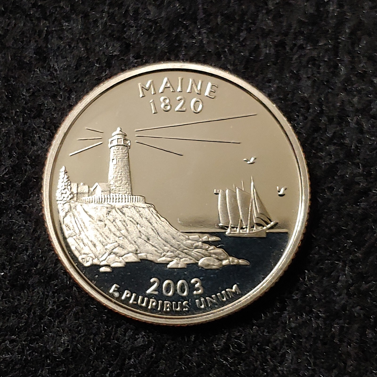 2003-S Maine State Clad S Proof Quarter uncirculated