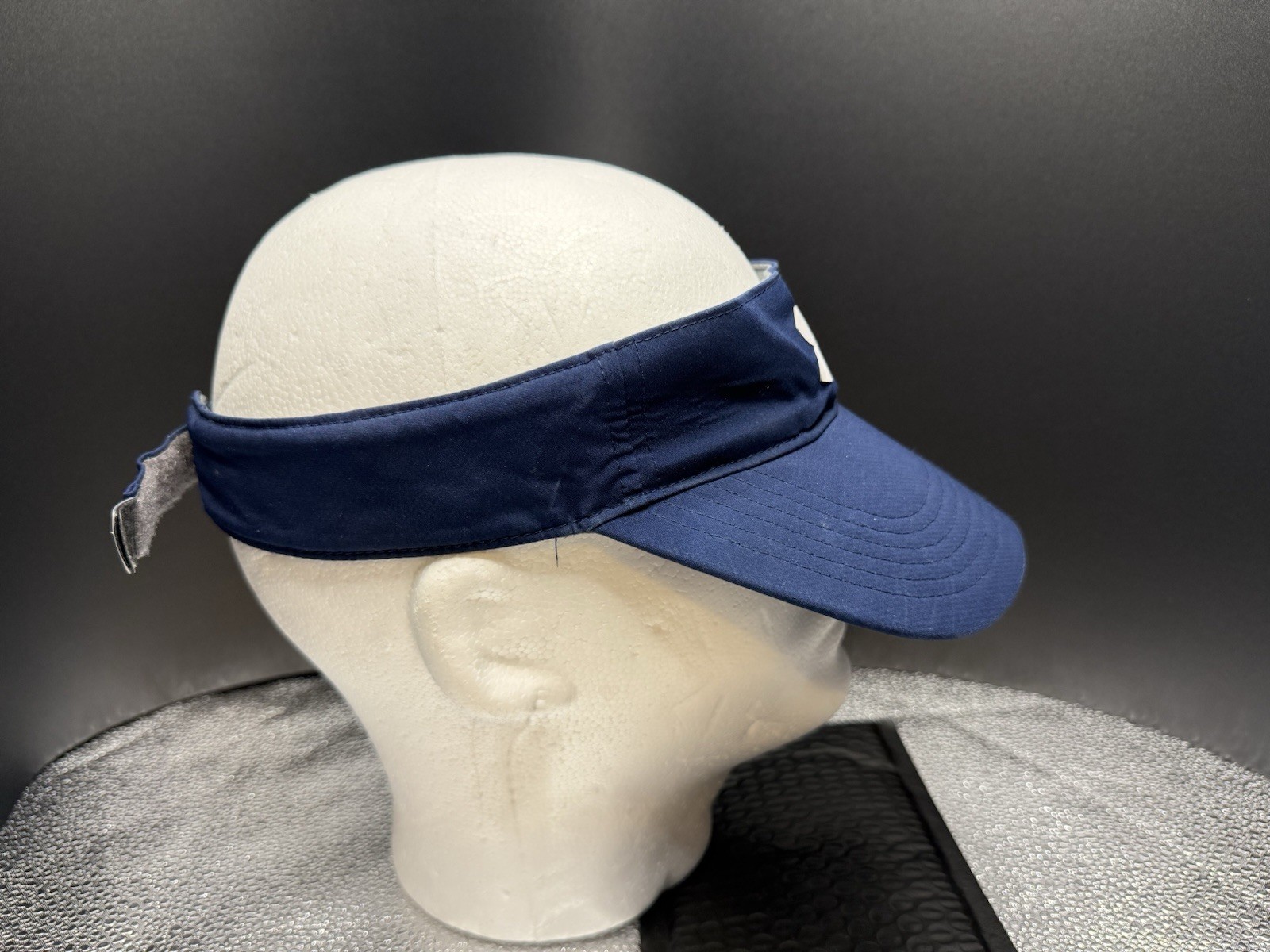 Under Armour UA Headline Golf Visor Blue White Adjustable Hat