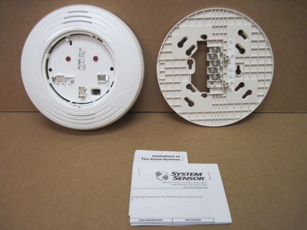 System Sensor B224RB-WH Plug in Relay Detector Base