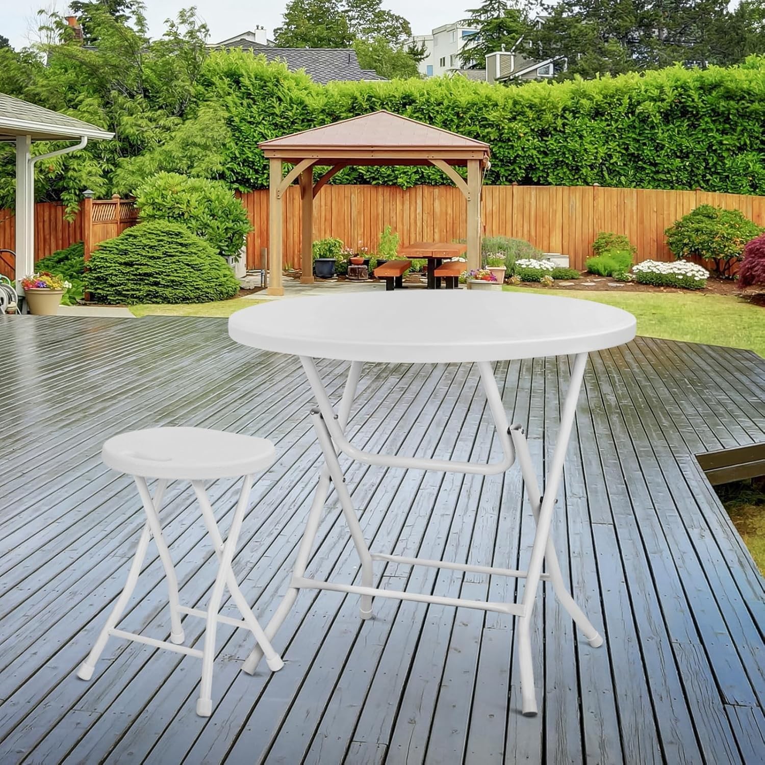 Cocktail Table Bistro Round Plastic Folding Table Bar Height Tables
