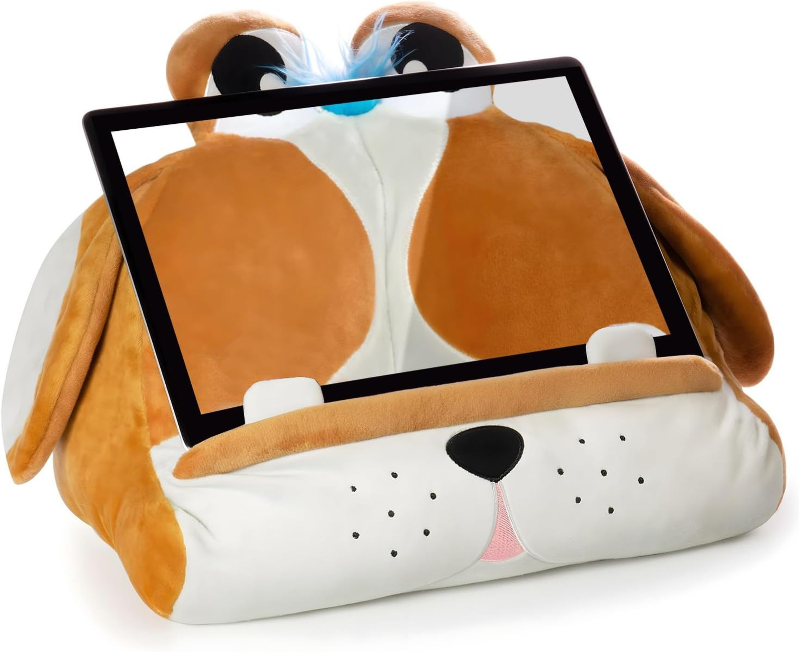 Kids Tablet and Book Stand Soft Reading Pillow for iPad Kindle Galaxy Devices