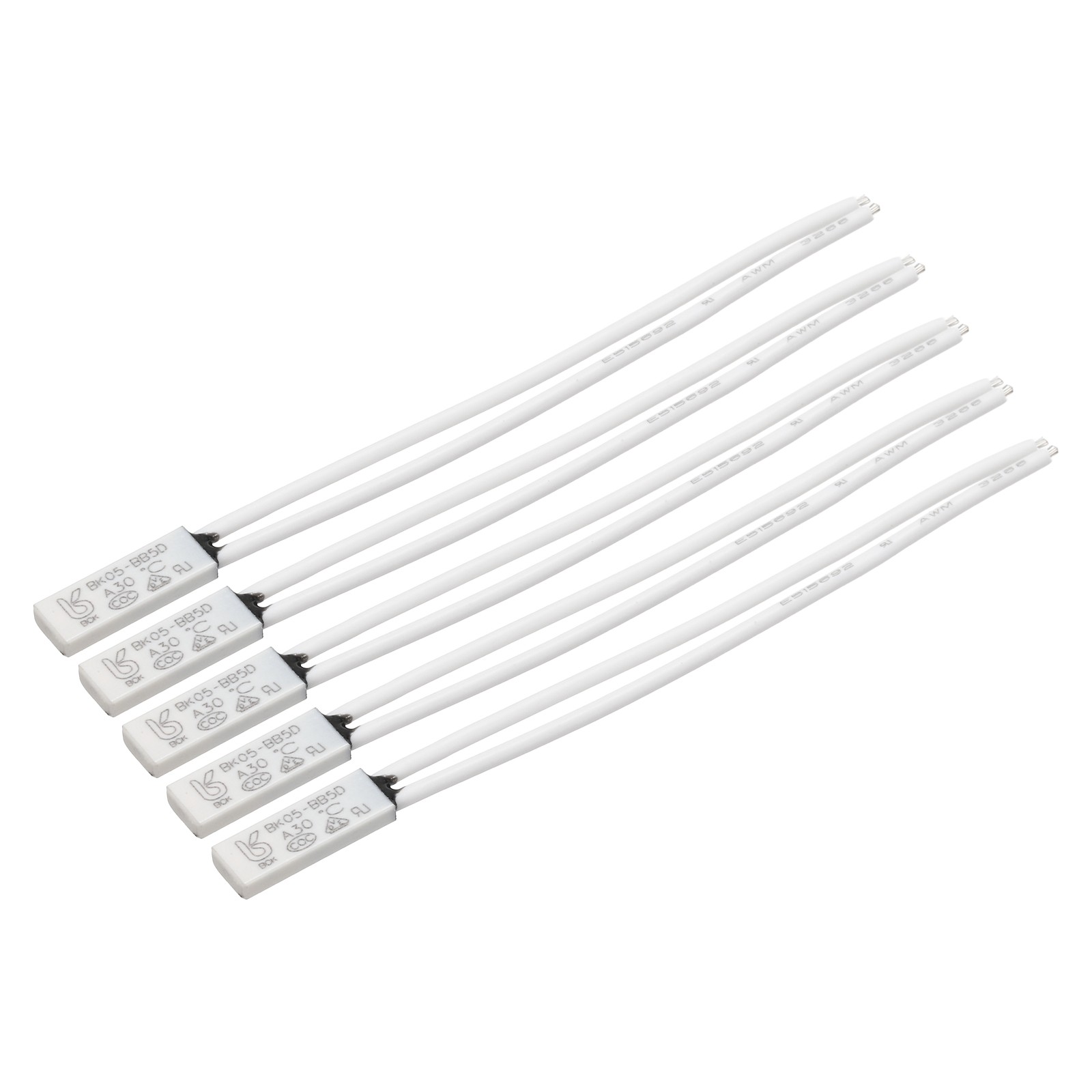 5Pcs KSD9700 Thermostat, 30C N.C 2A Bimetal Normally Closed Thermal Protector