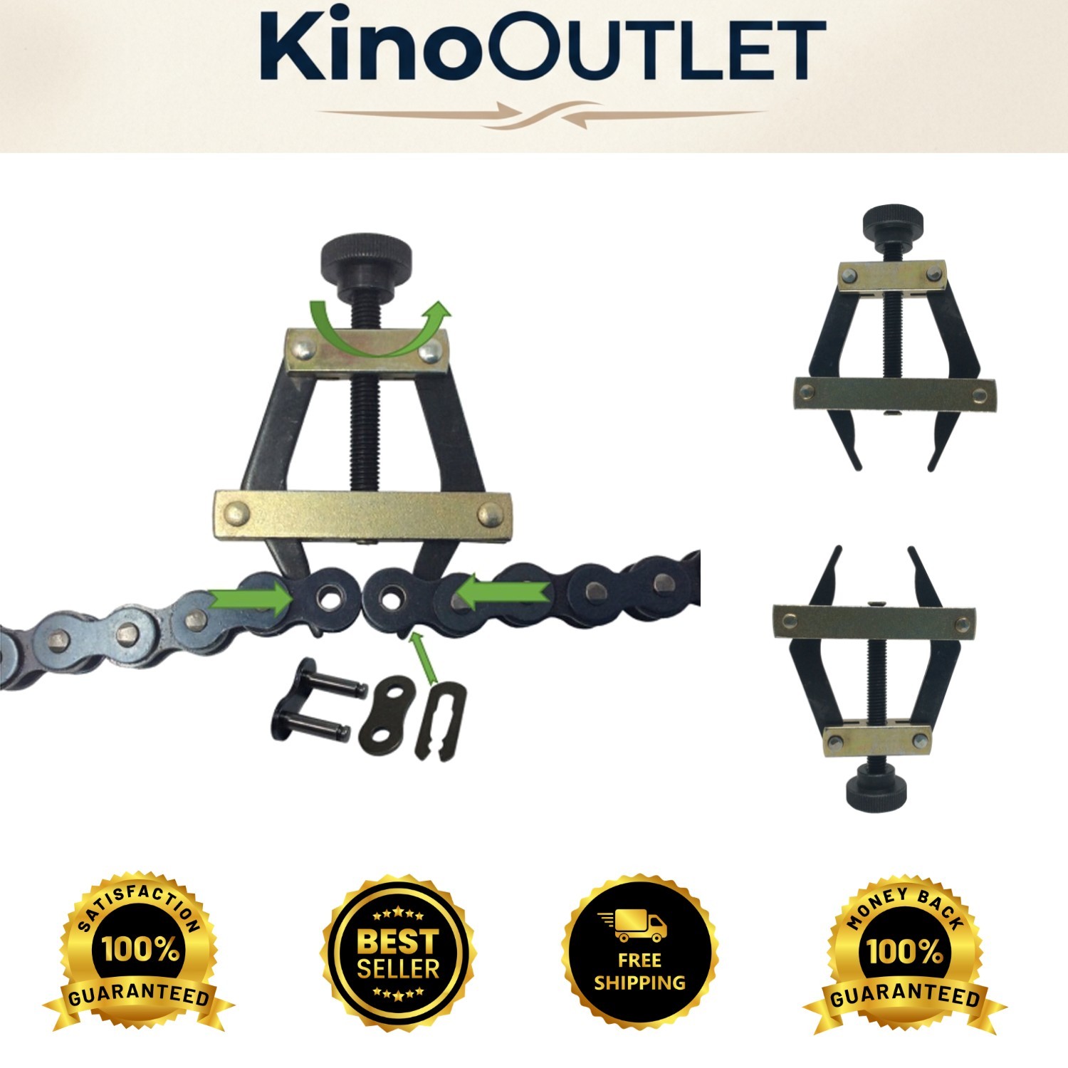 Universal 28-Inch Roller Chain Connecting Puller for Easy ATV & Bicycle Repairs