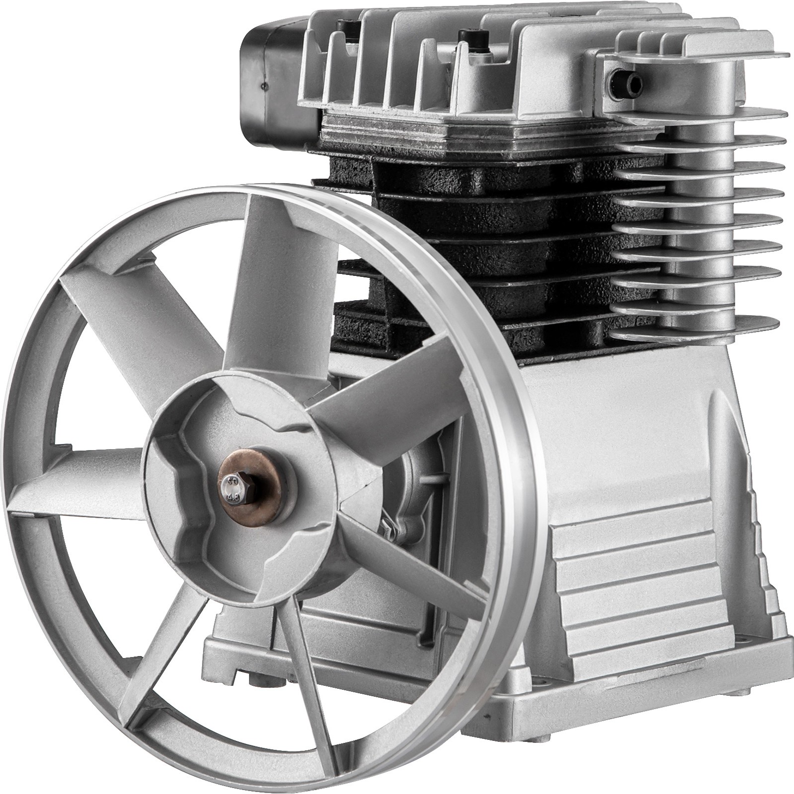 Uimoso Industrial 3HP 375L Twin Cylinder Air Compressor Head Pump 11CFM 116PSI