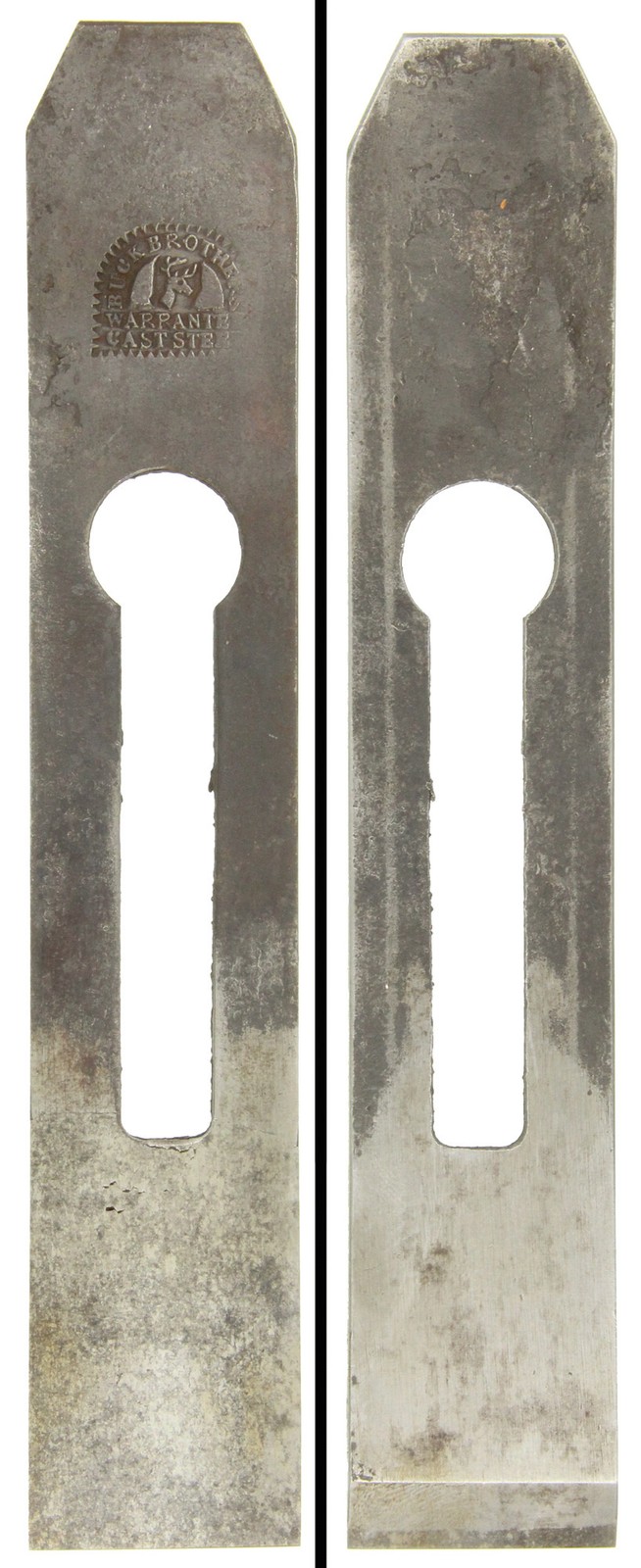 Buck Brothers 1 11/16 Inch Width Plane Iron- Early Buck Logo - mjdtoolparts