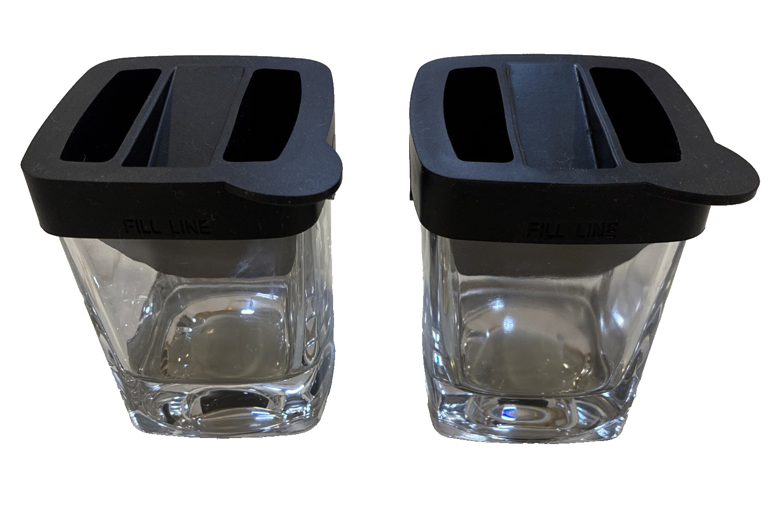 Corkcicle Whiskey Wedge Glass with Silicone Ice Mold Rocks 2 Piece Set
