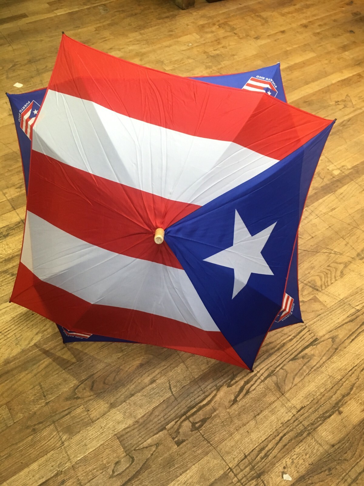 Puerto Rico Latino Hispanic Puerto Rican Flag Star 36 Inch Golf Umbrella U.S.A.
