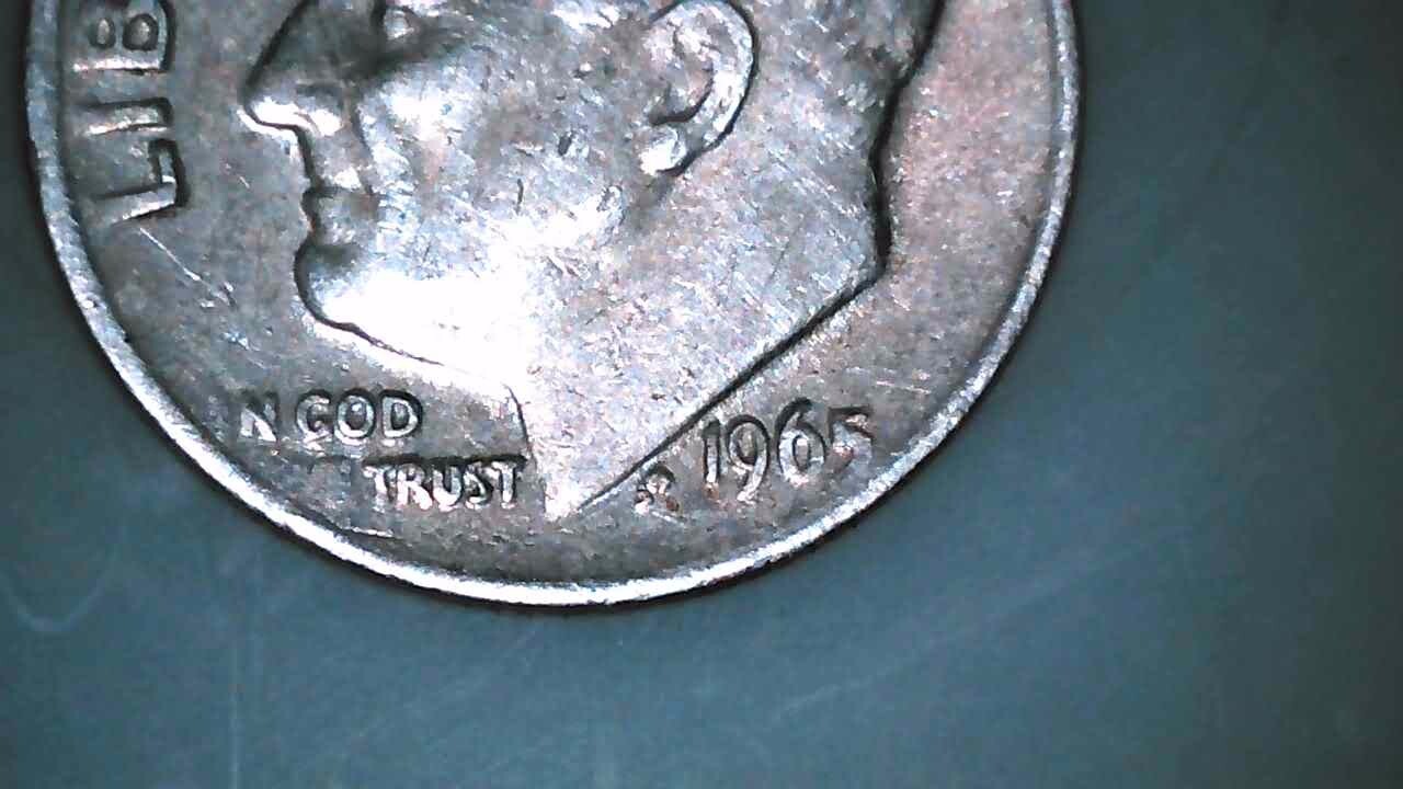 Rare 1965 dime no mint mark w/errors 