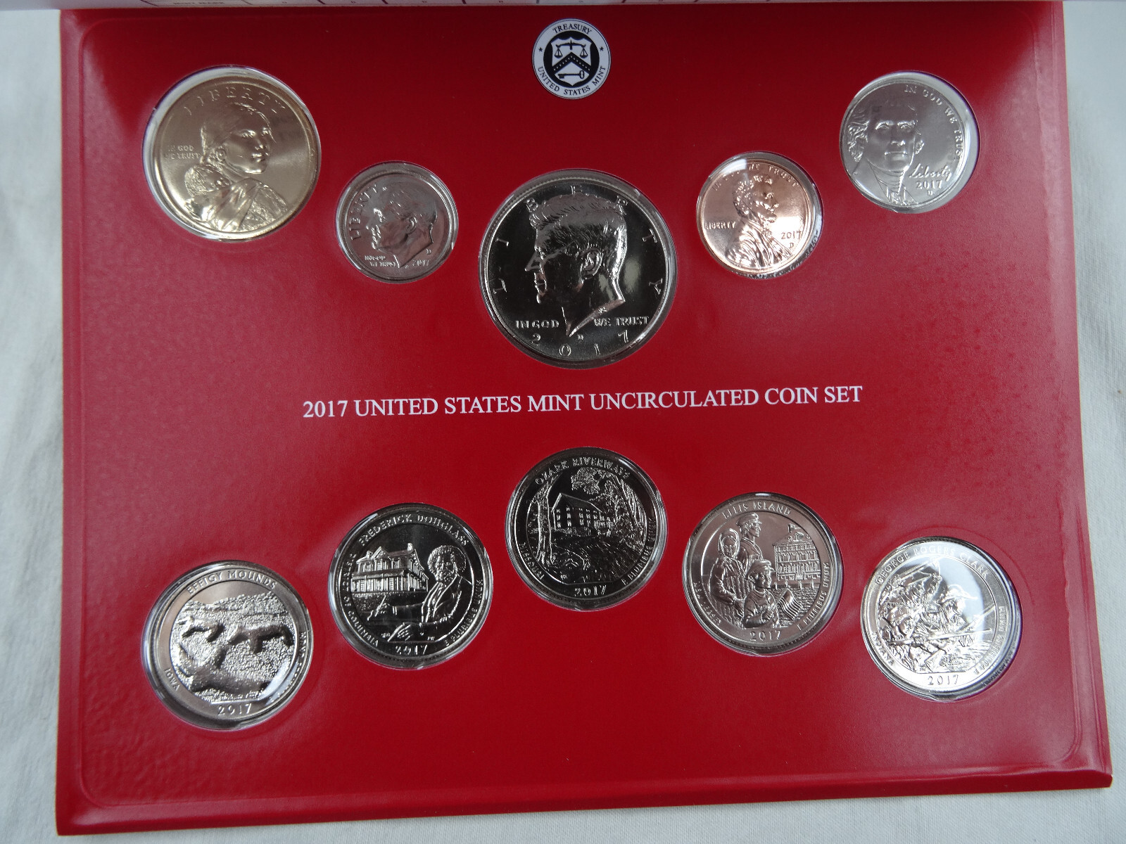 2017 P & D US Mint Set Uncirculated 20 Coins OGP Original Mint Packaging