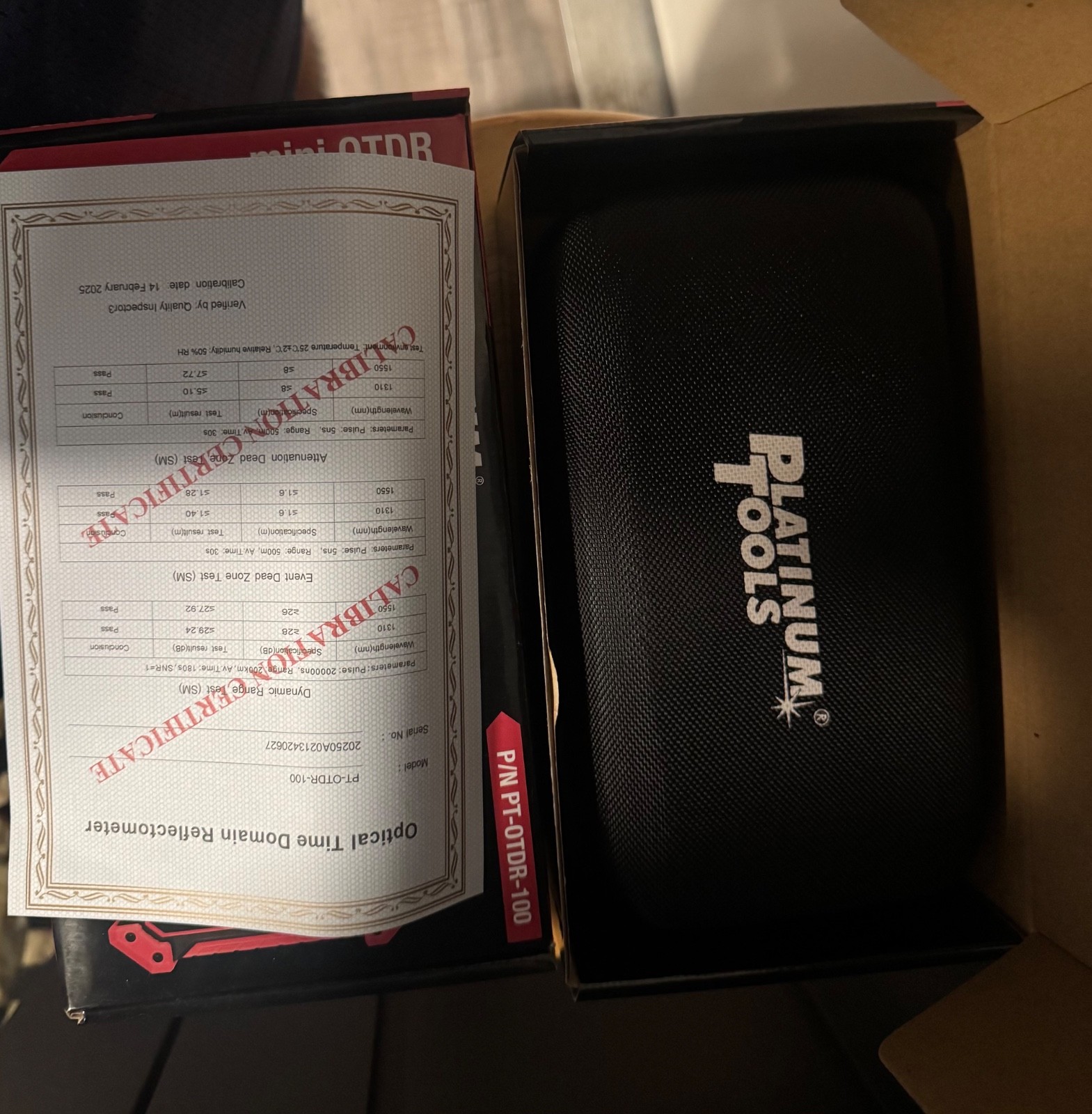 Platinum Tools PT-OTDR-100 Mini OTDR Fiber Tester