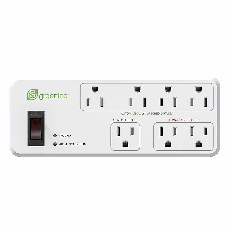 Greenlite 3-ft 7 -Outlet Indoor White Power Strip