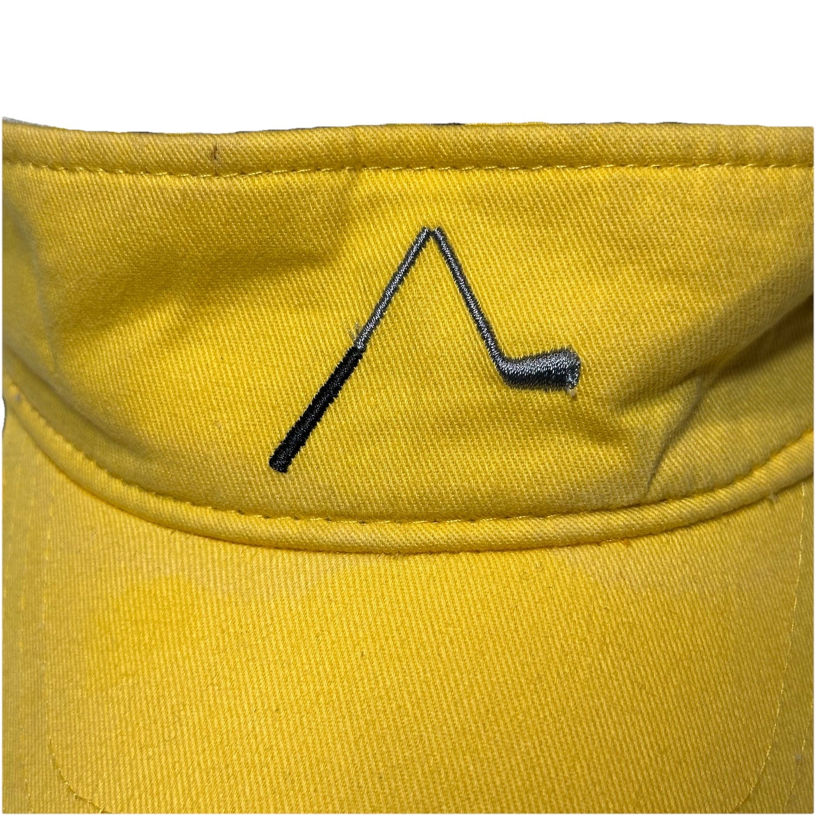 Loud Mouth Golf Visor Yellow 100% Cotton Embroidered Logo
