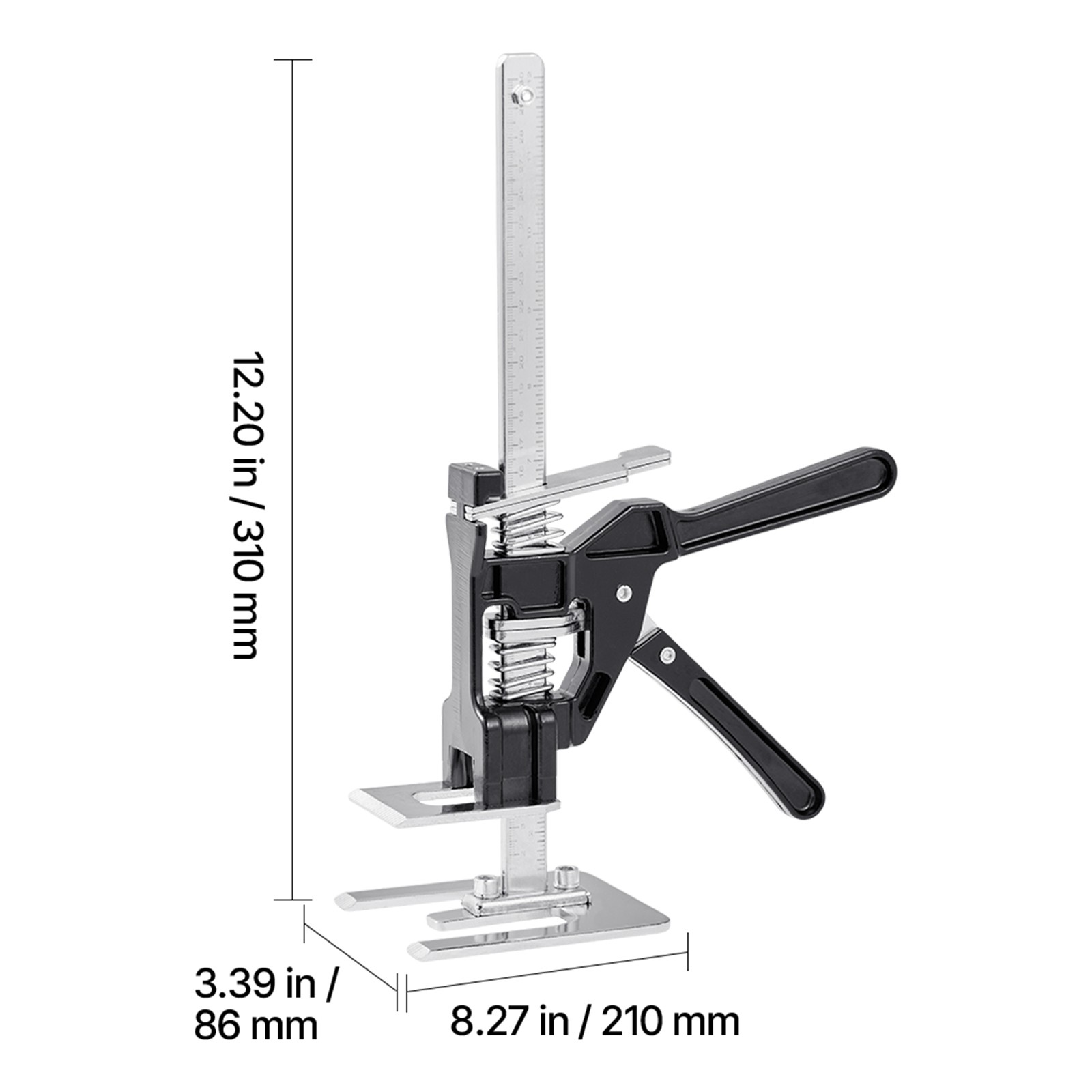 Labor Saving Arm Jack 2 PCS 330lbs Bearing Capacity Lifting up to 7.1" Black