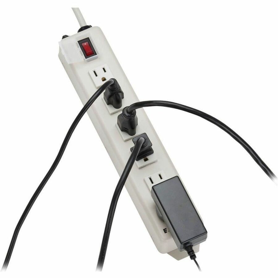 Tripp Lite Power Strip 120V 5-15R 6 Outlet Metal 6' Cord 5-15P (TLM606NC)