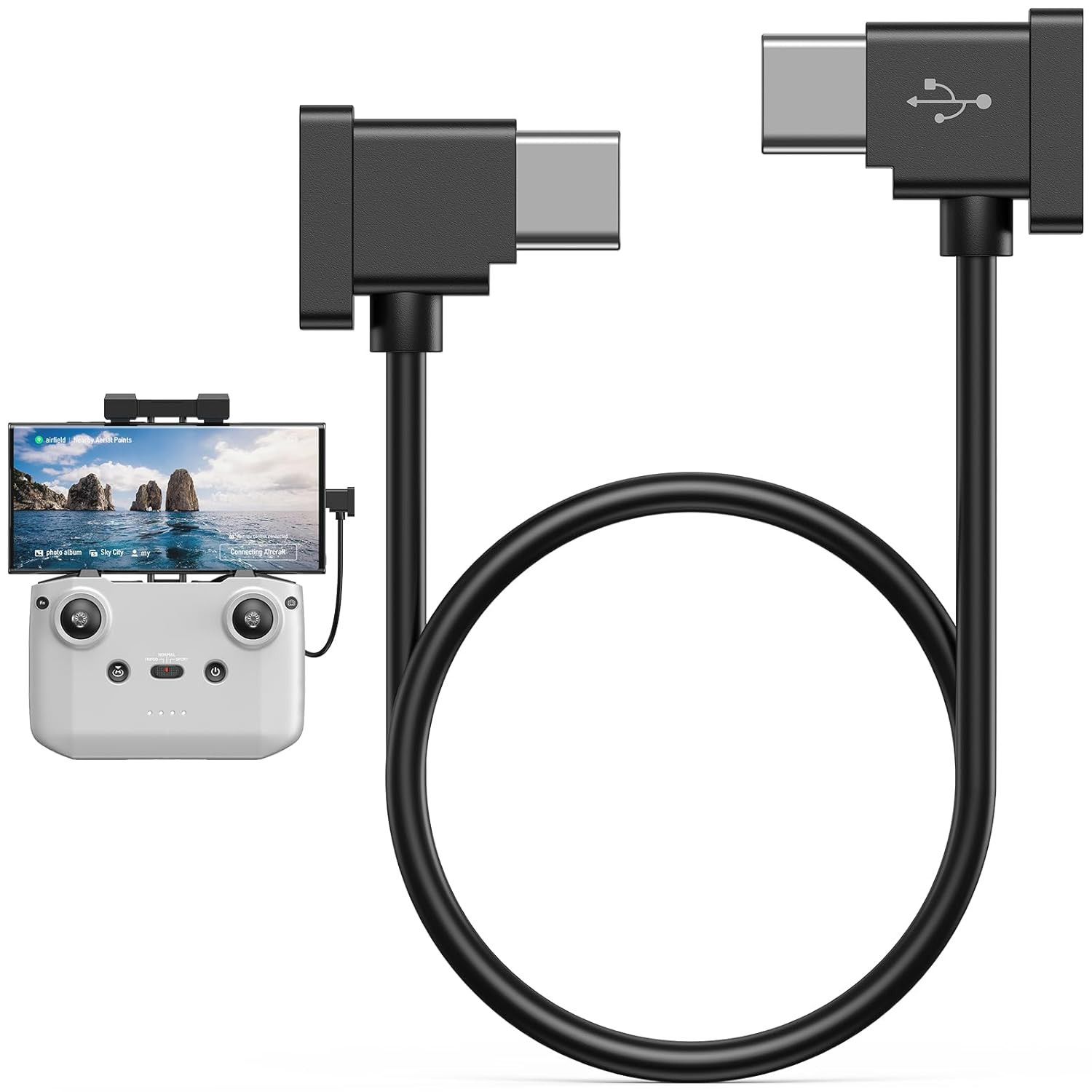 USB C to USB C Remote Controller Cable for DJI Mavic 3 Mini 2 Mini 3 Pro Air 2S