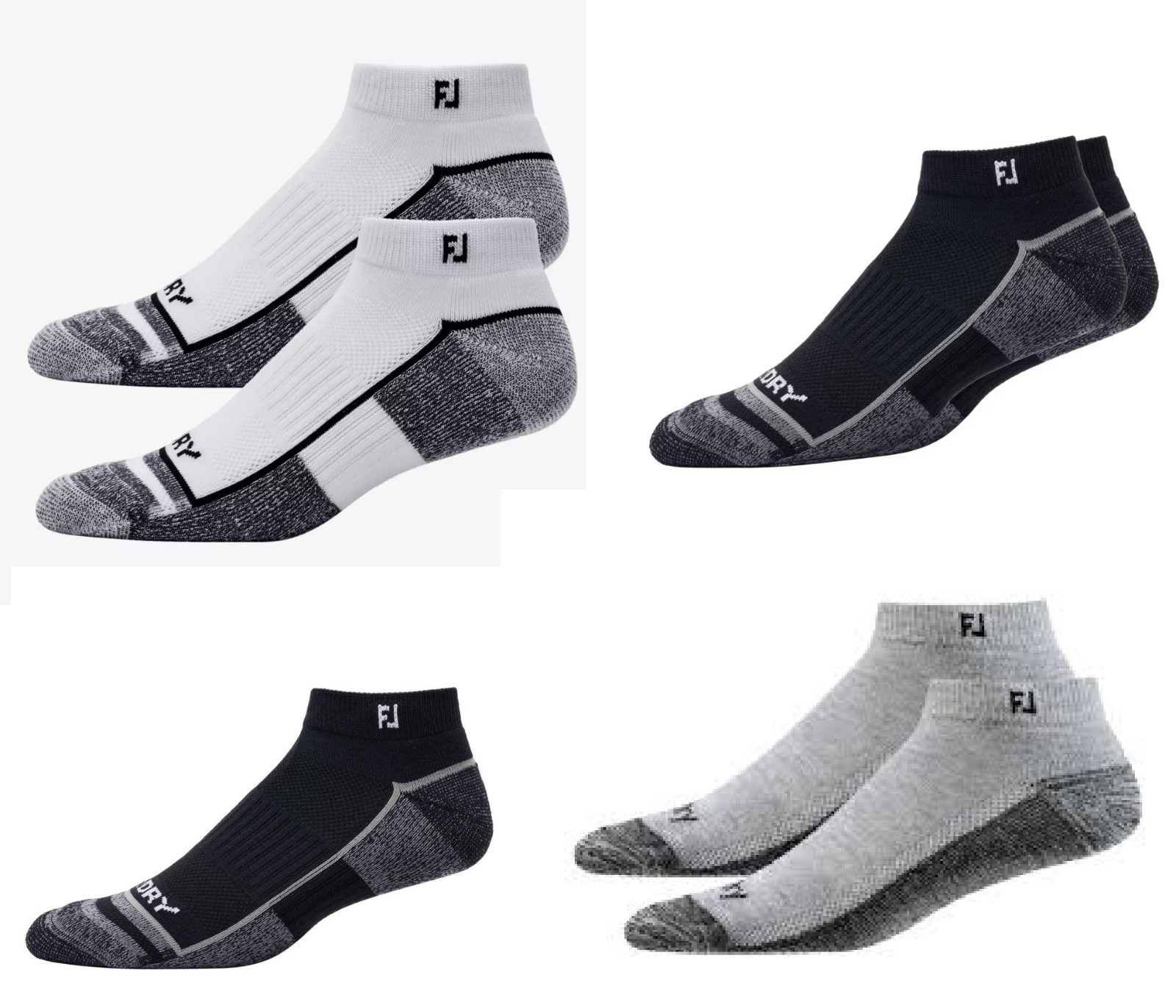(2) PAIRS of New FootJoy Mens ProDry SPORT Golf Socks, PICK COLOR, Size 7-12