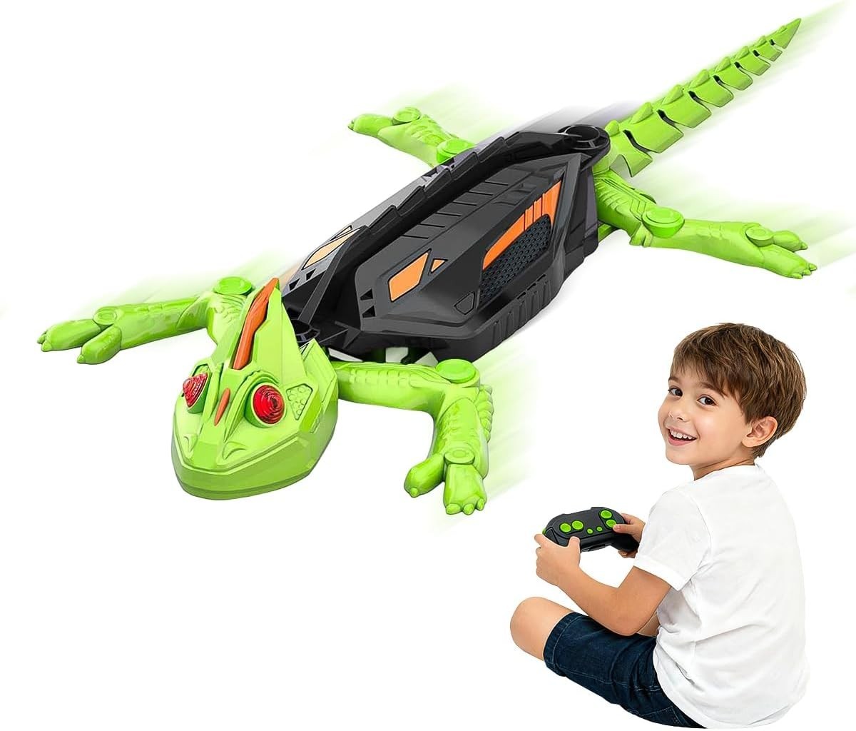 Wall Climbing RC Toy for Kids Boys Girls Indoor - Remote Control Gecko Crawler R