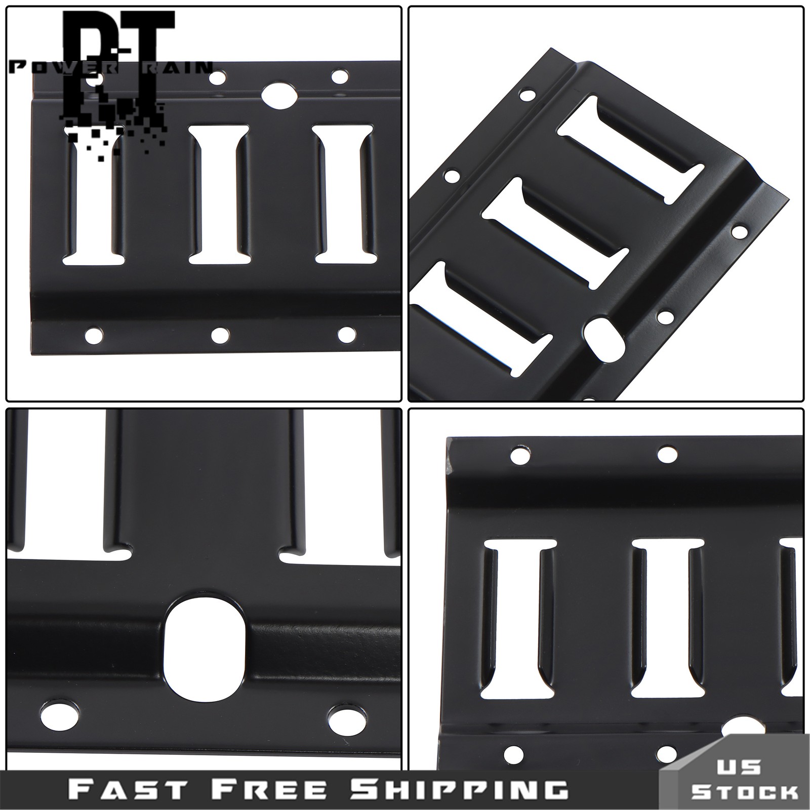 For Cargo Trailers Power Coated E-Tracks 2 Pack 4' E Tie Down Rail Kit