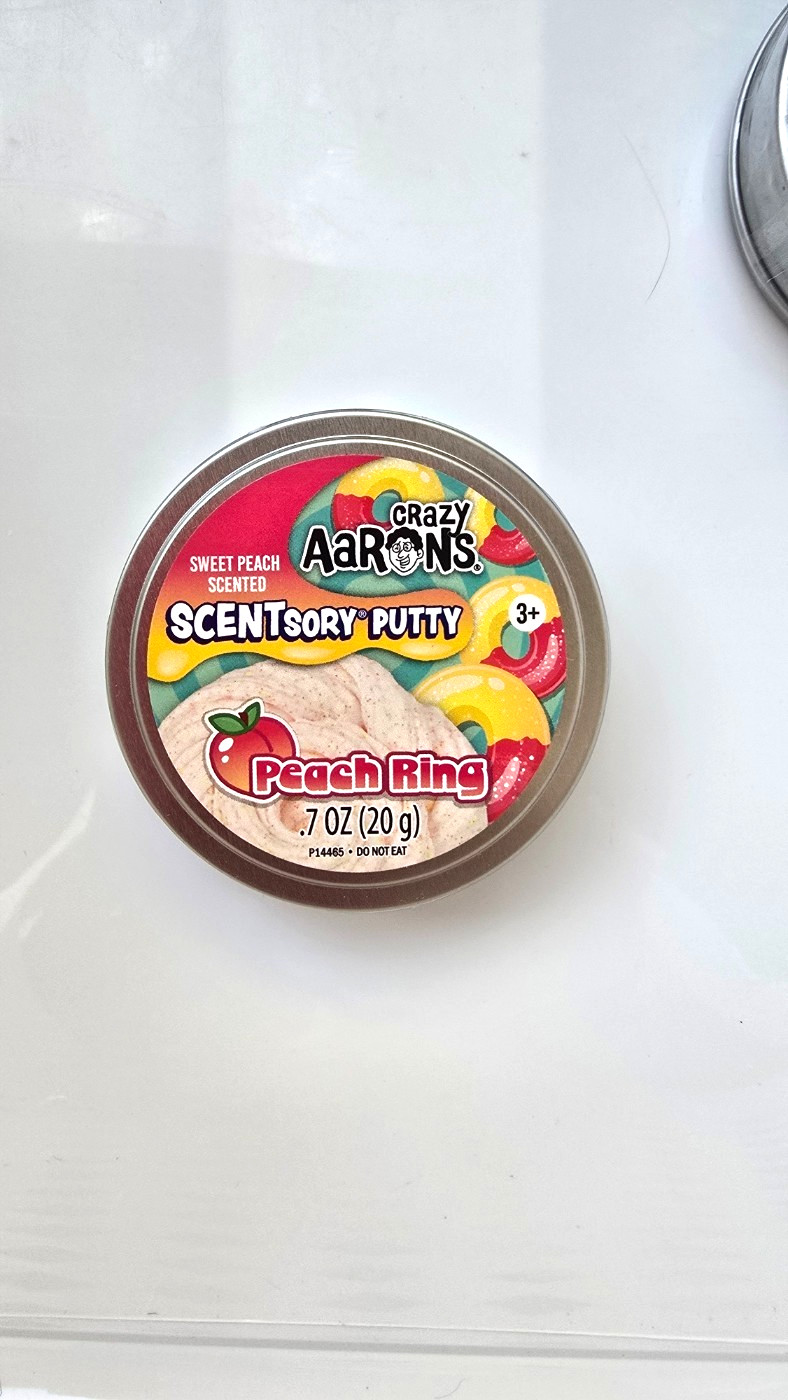.7oz (20G) CRAZY AARONS FSCENTSORY PUTTY! PEACH RING!