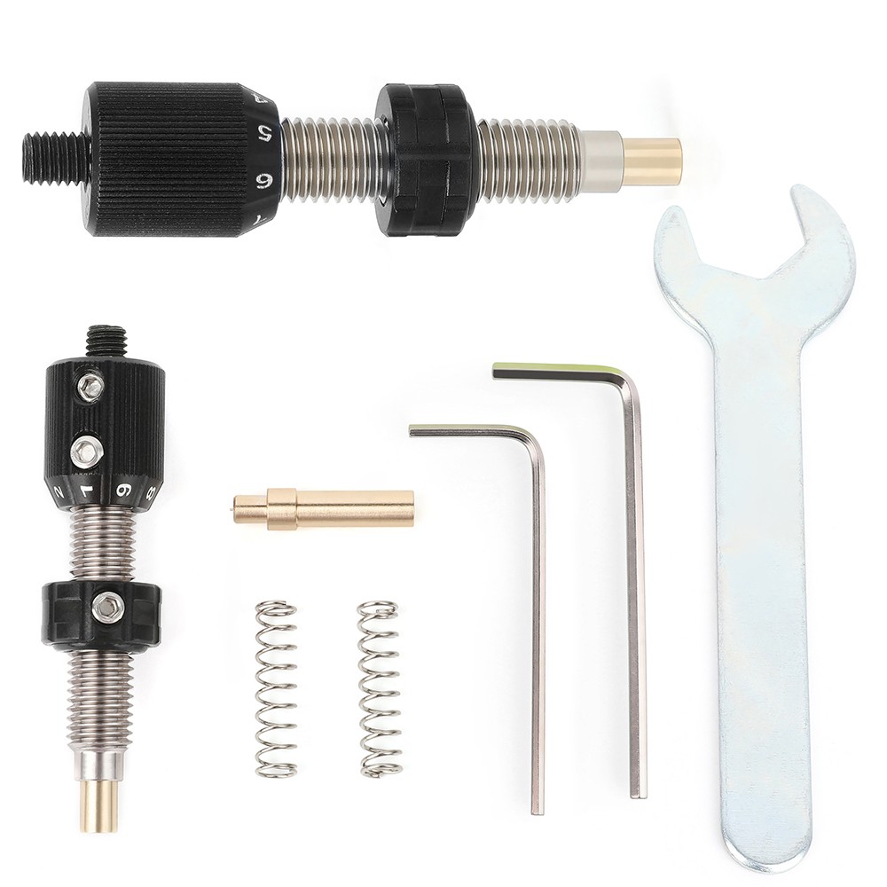 Recurve Bow Cushion Plunger Screw Metal Arrow Rest Pressure Button Click Action