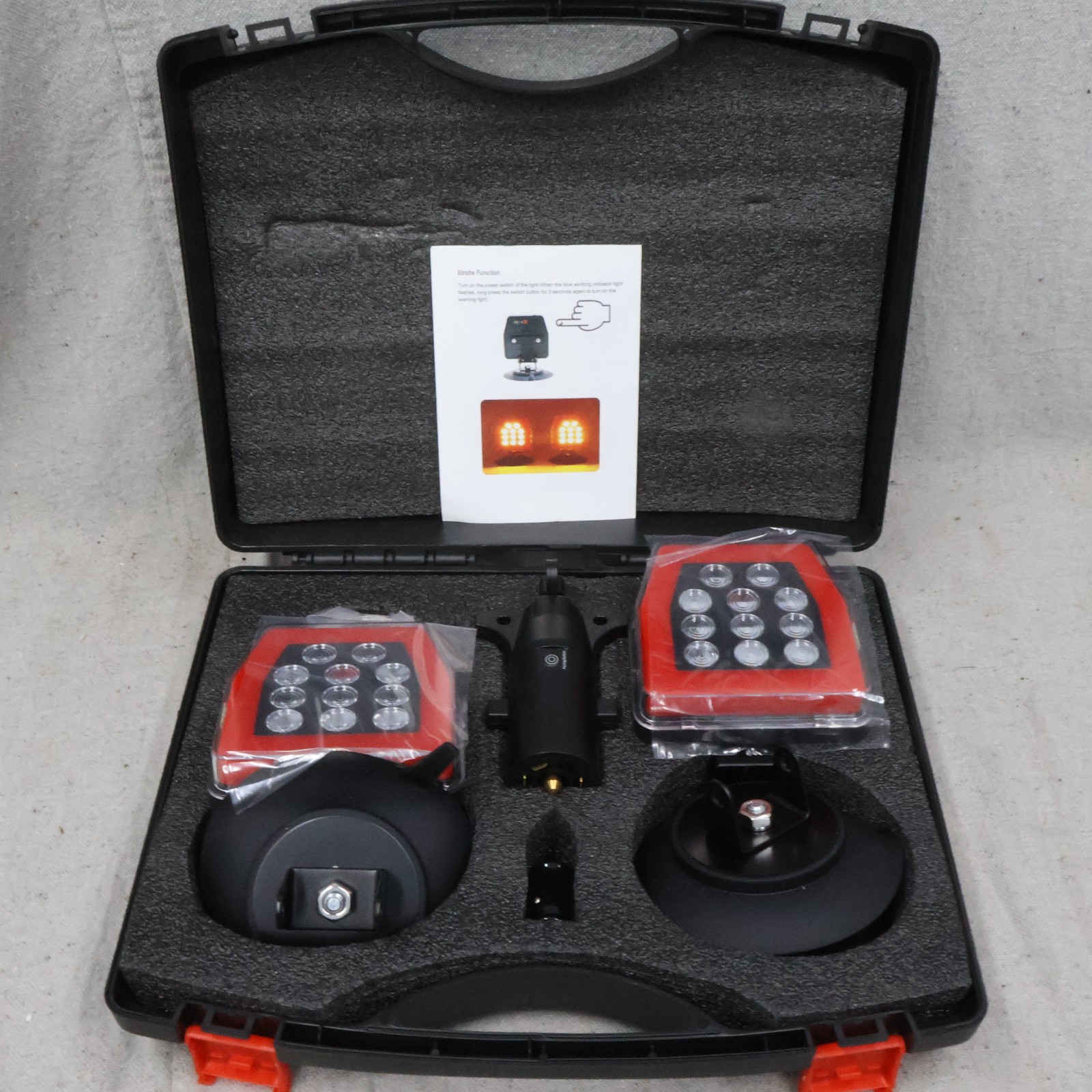 Wireless Trailer Lights Stop, Reverse, Turn, Strobe 7 Blade Connector
